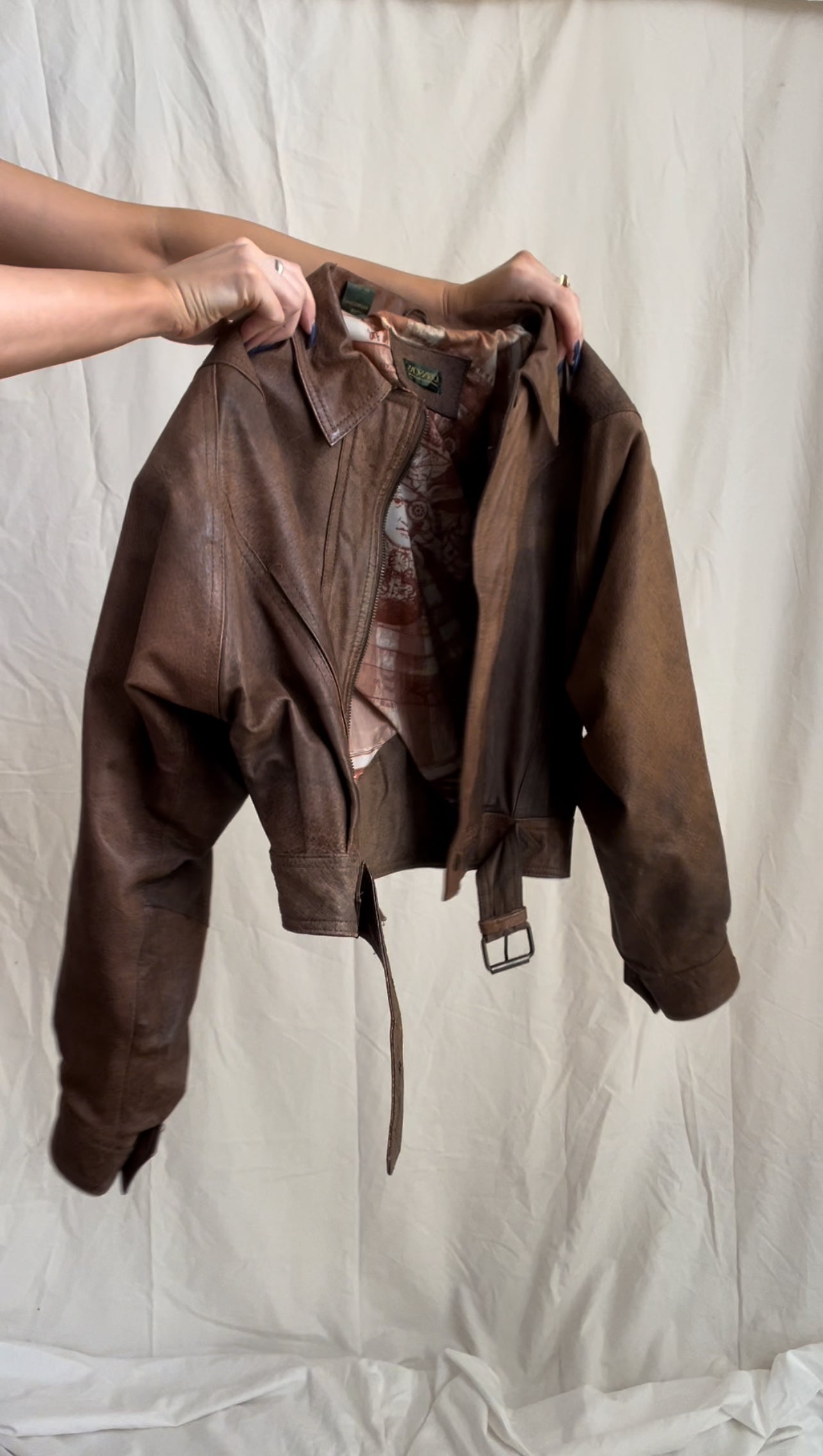 Vintage Brown Leather Robinson’s Jacket