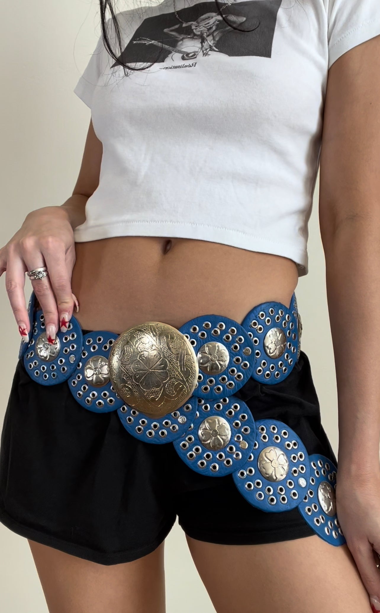 Cobalt Clover Belt