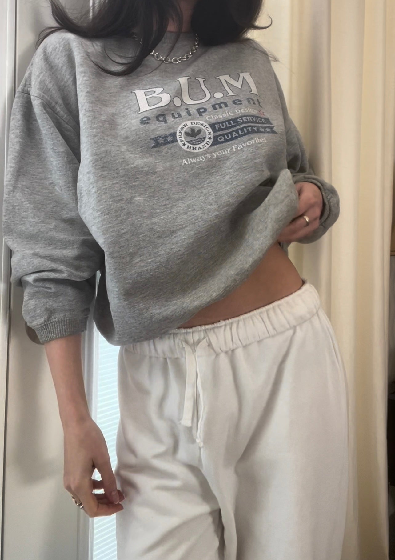 BUM Equipment Grey Pullover