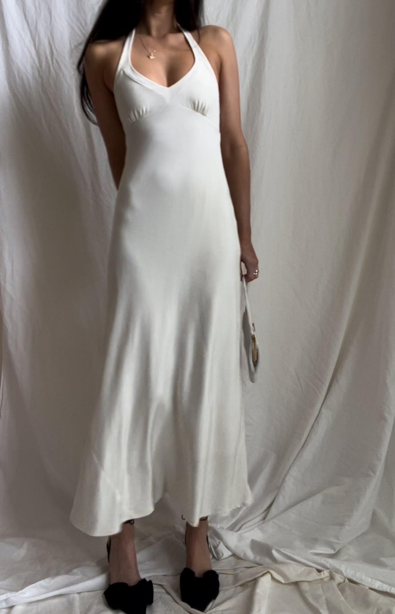 Silk ‘Ivory Tower’ Dress