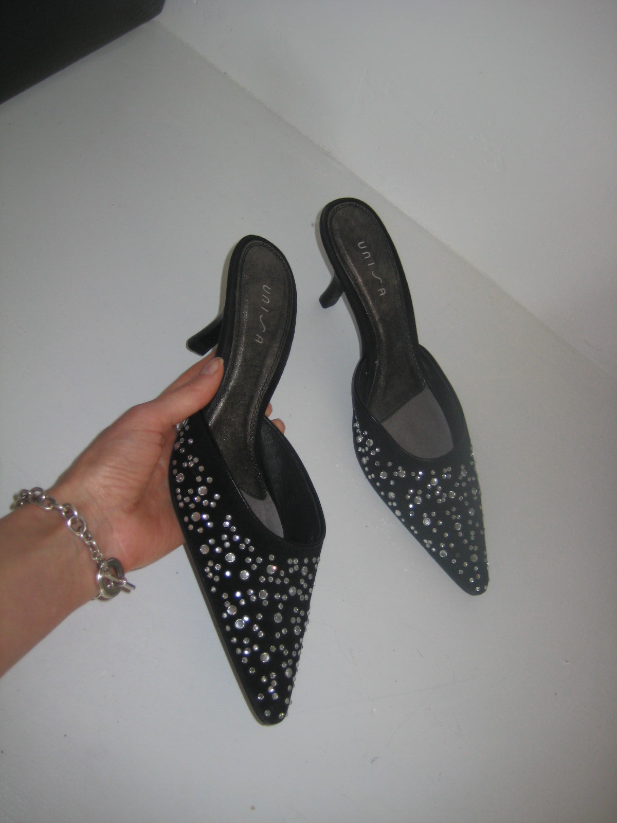 Unisa Rhinestone Heels 7.5