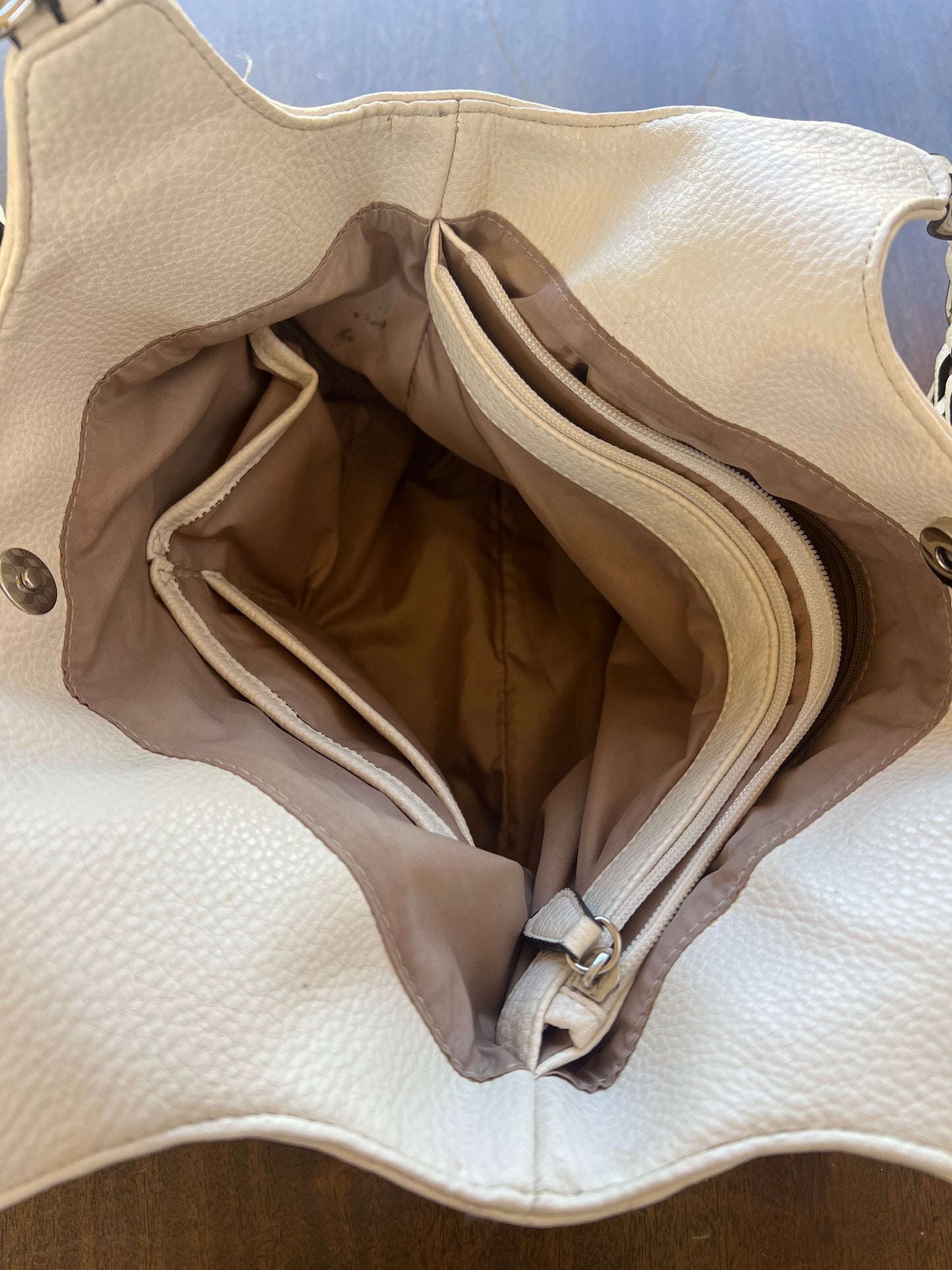Nicole Miller Écru Bag