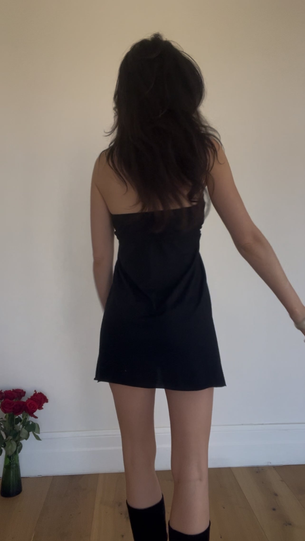 Halter Beads Mini Dress