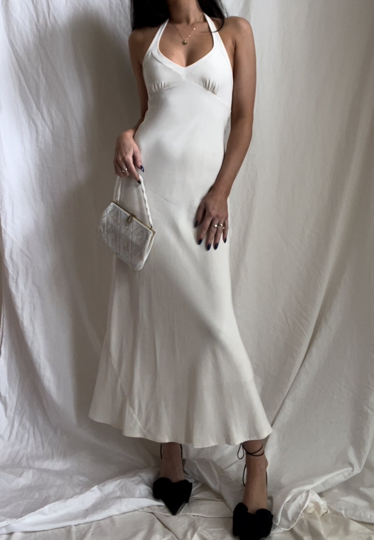 Silk ‘Ivory Tower’ Dress