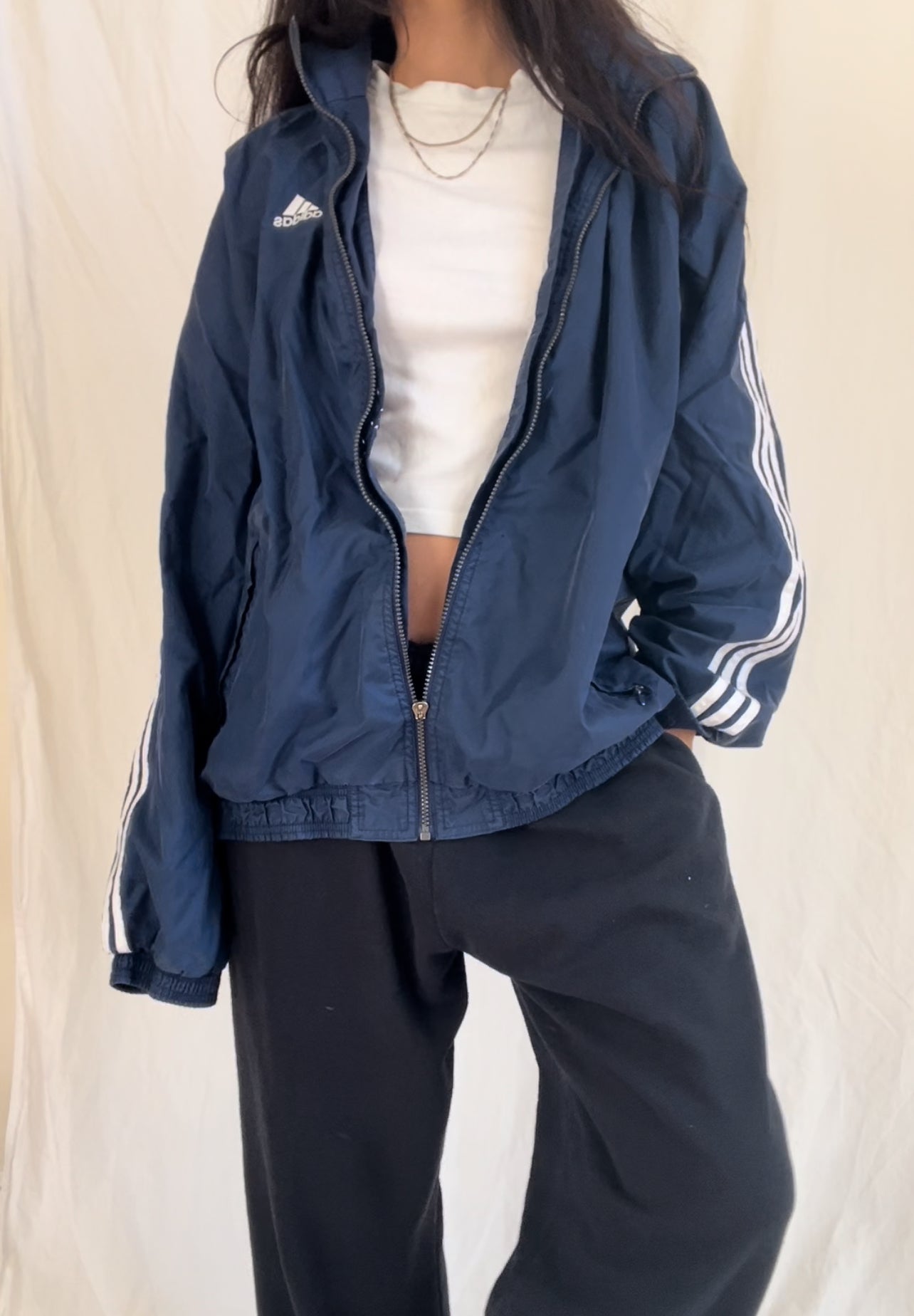 90’s Navy Windbreaker