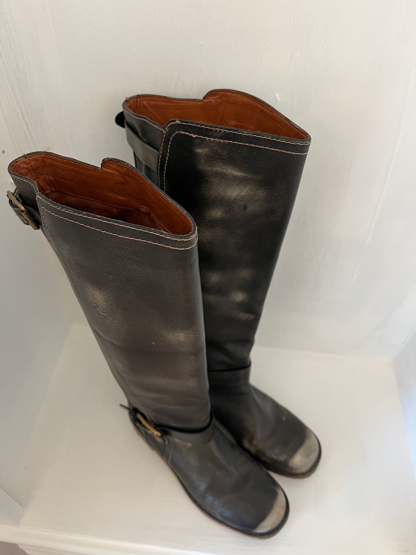 Lucky Brand Distressed Knee Boots