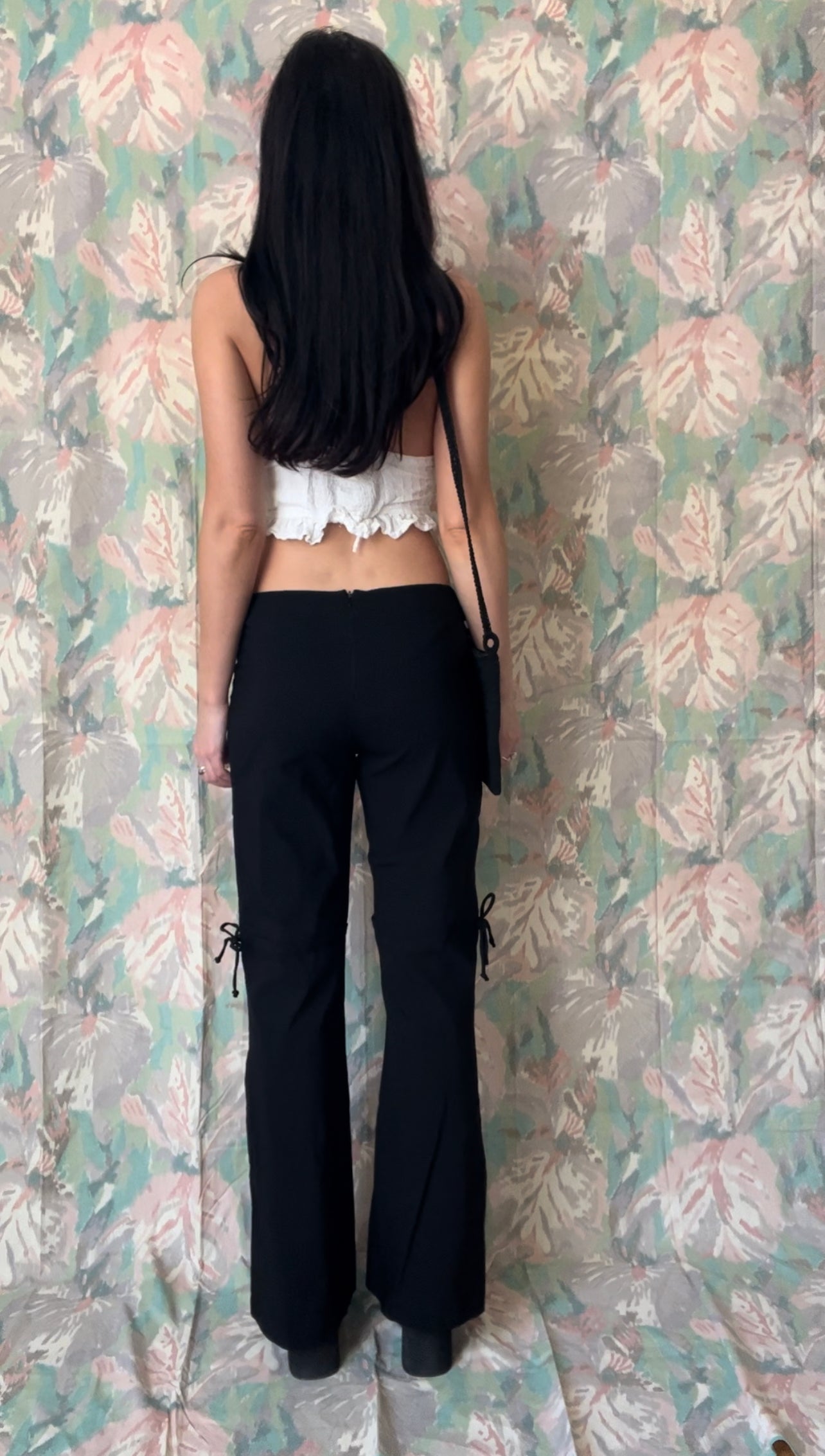 Bebe Low Waist Tie Pants