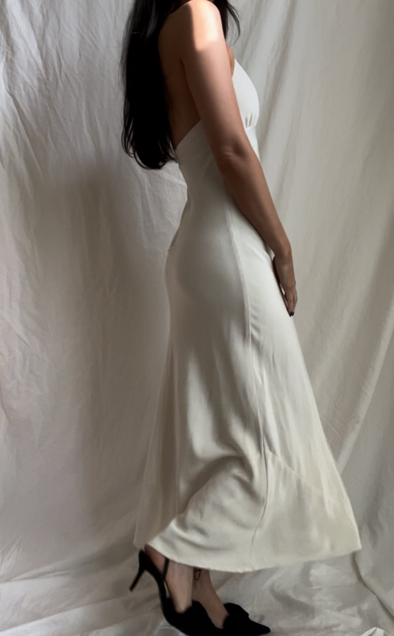 Silk ‘Ivory Tower’ Dress