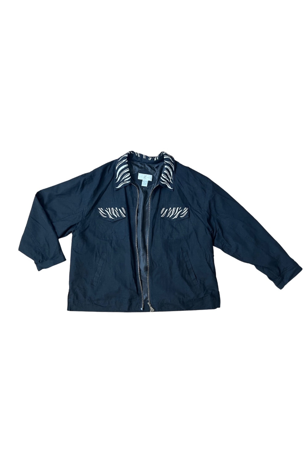 Vintage Zebra Trim Jacket