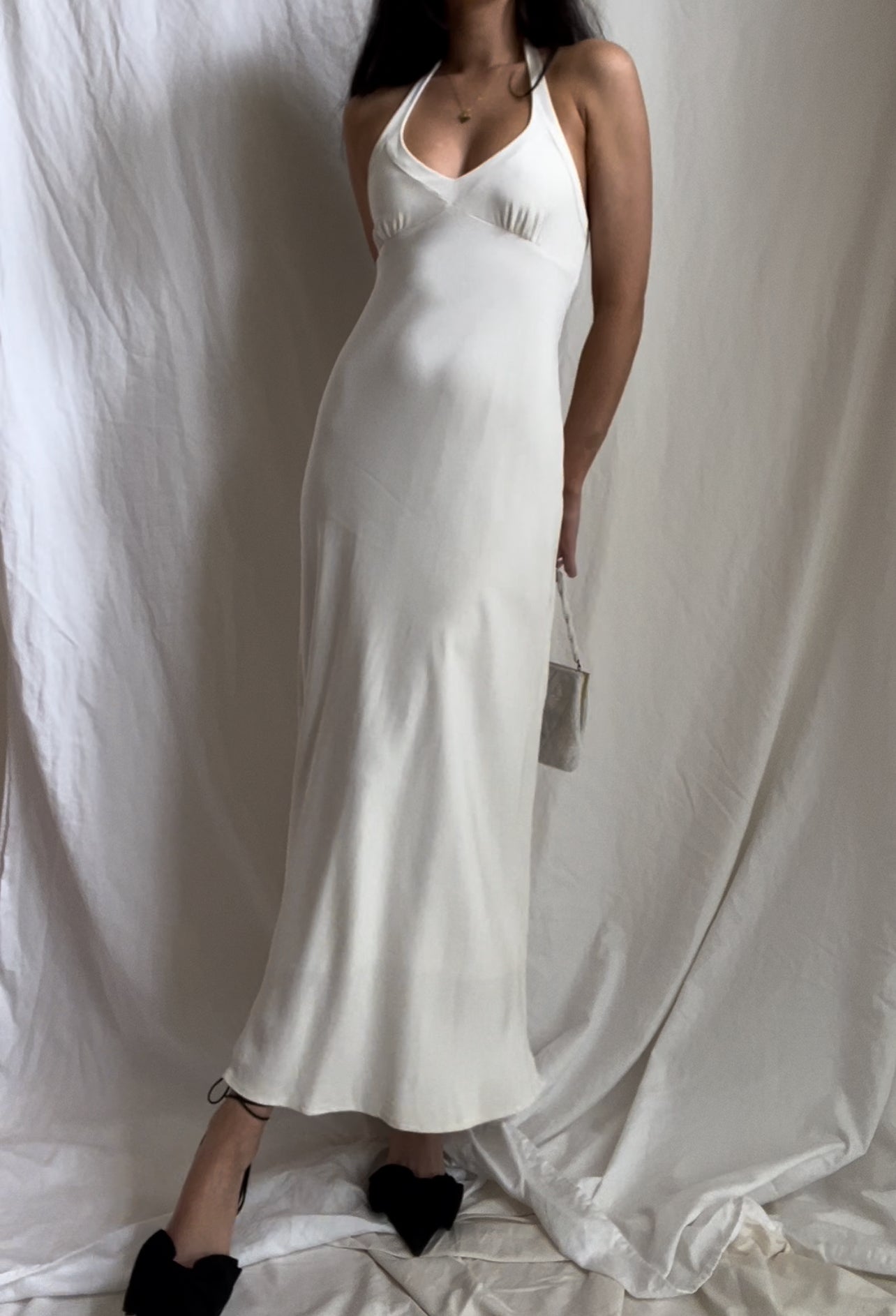 Silk ‘Ivory Tower’ Dress