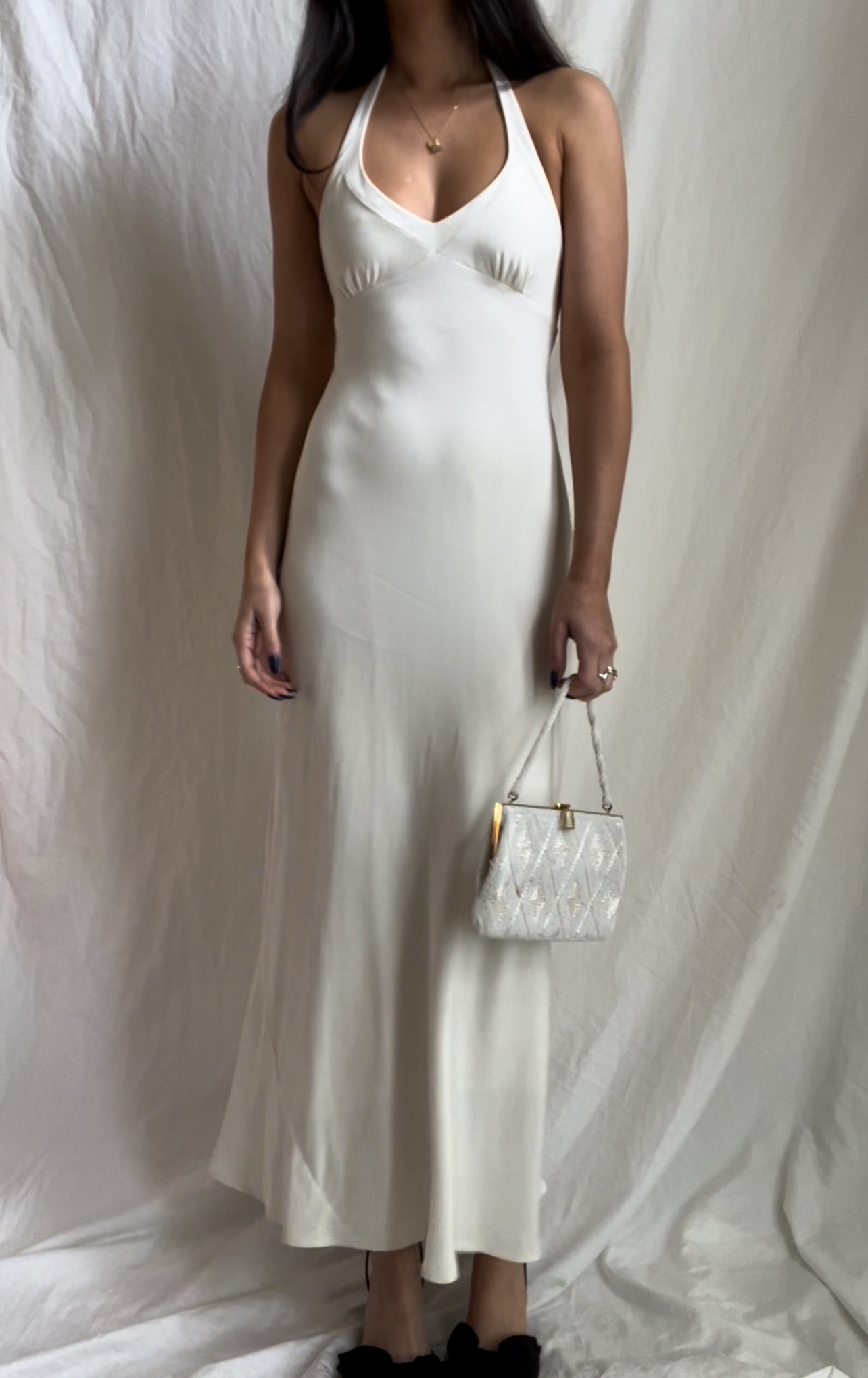 Silk ‘Ivory Tower’ Dress