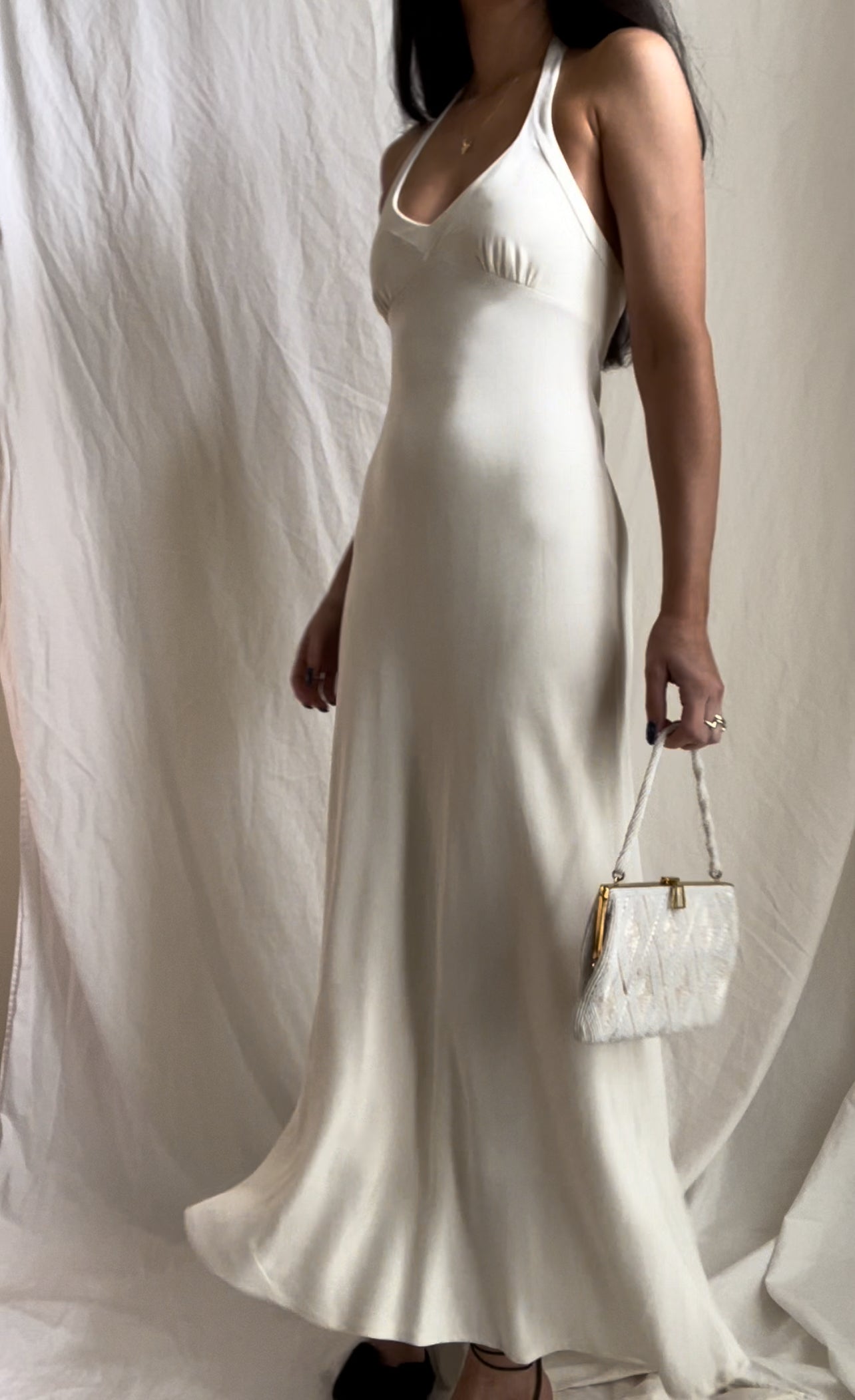 Silk ‘Ivory Tower’ Dress