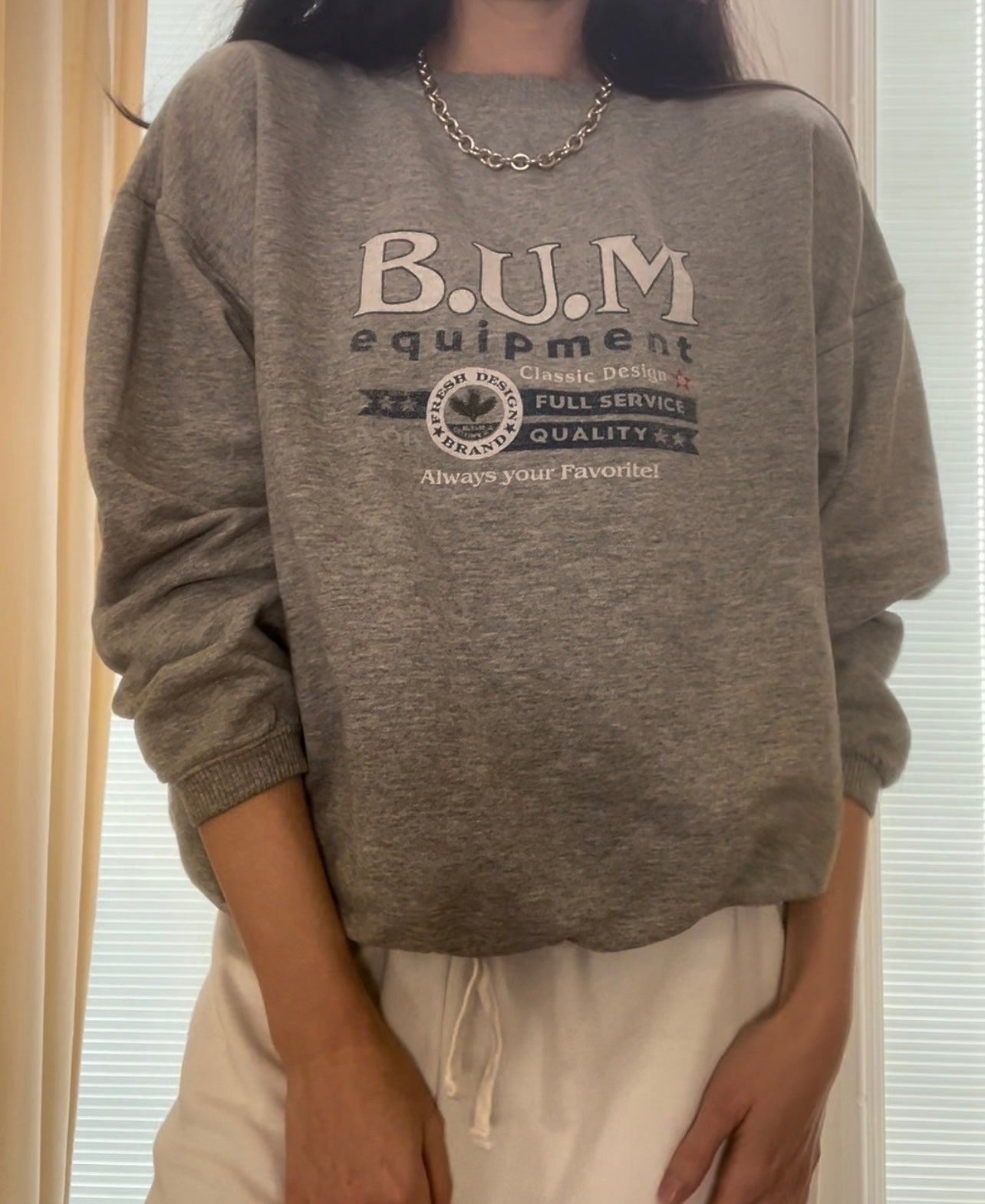 BUM Equipment Grey Pullover