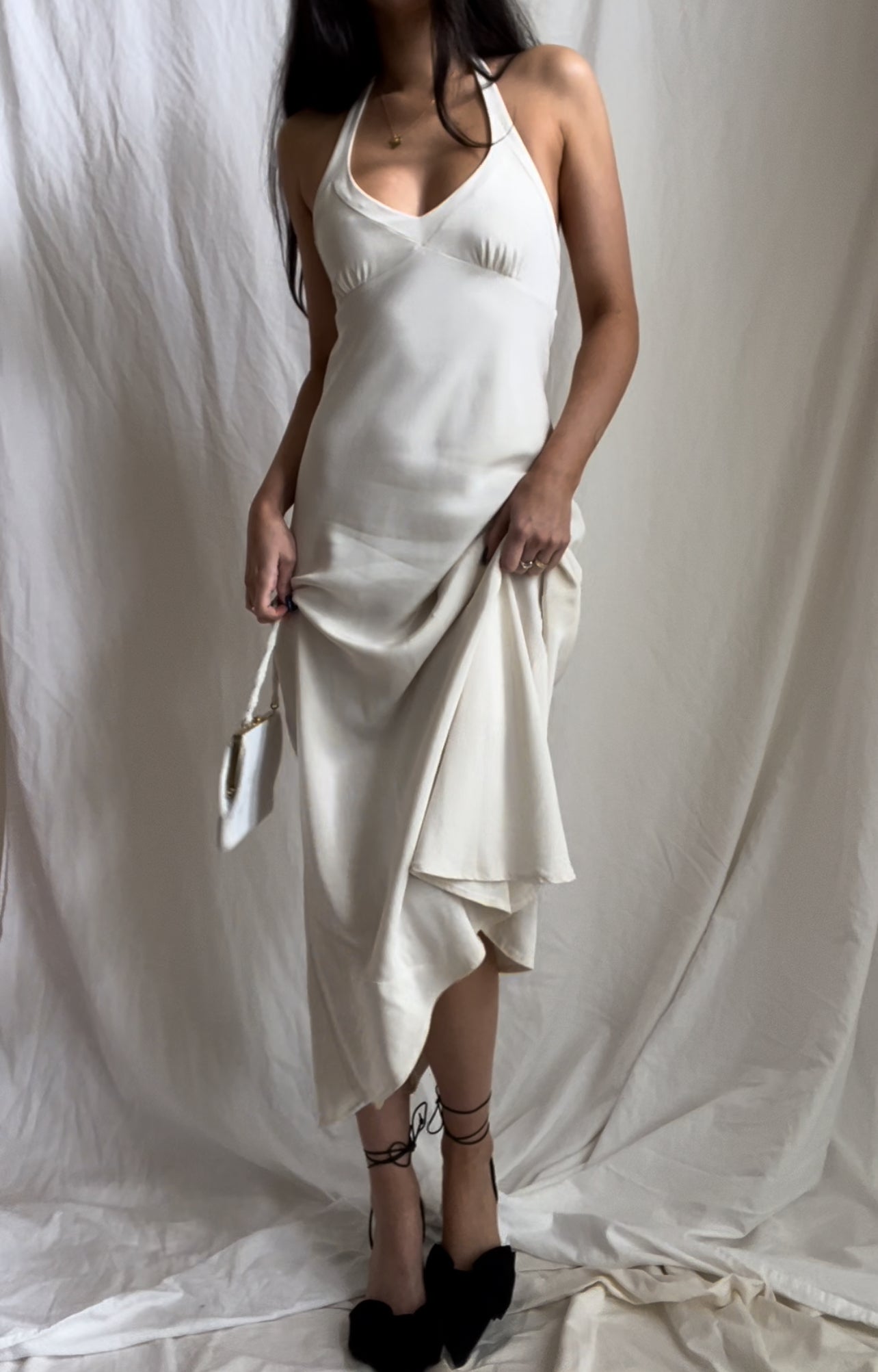 Silk ‘Ivory Tower’ Dress