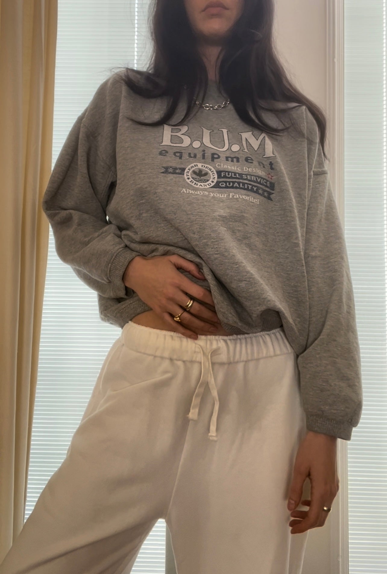 BUM Equipment Grey Pullover