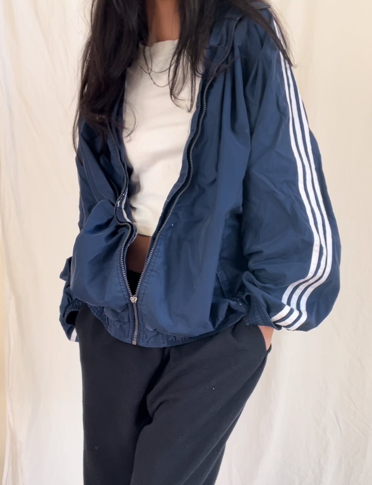 90’s Navy Windbreaker