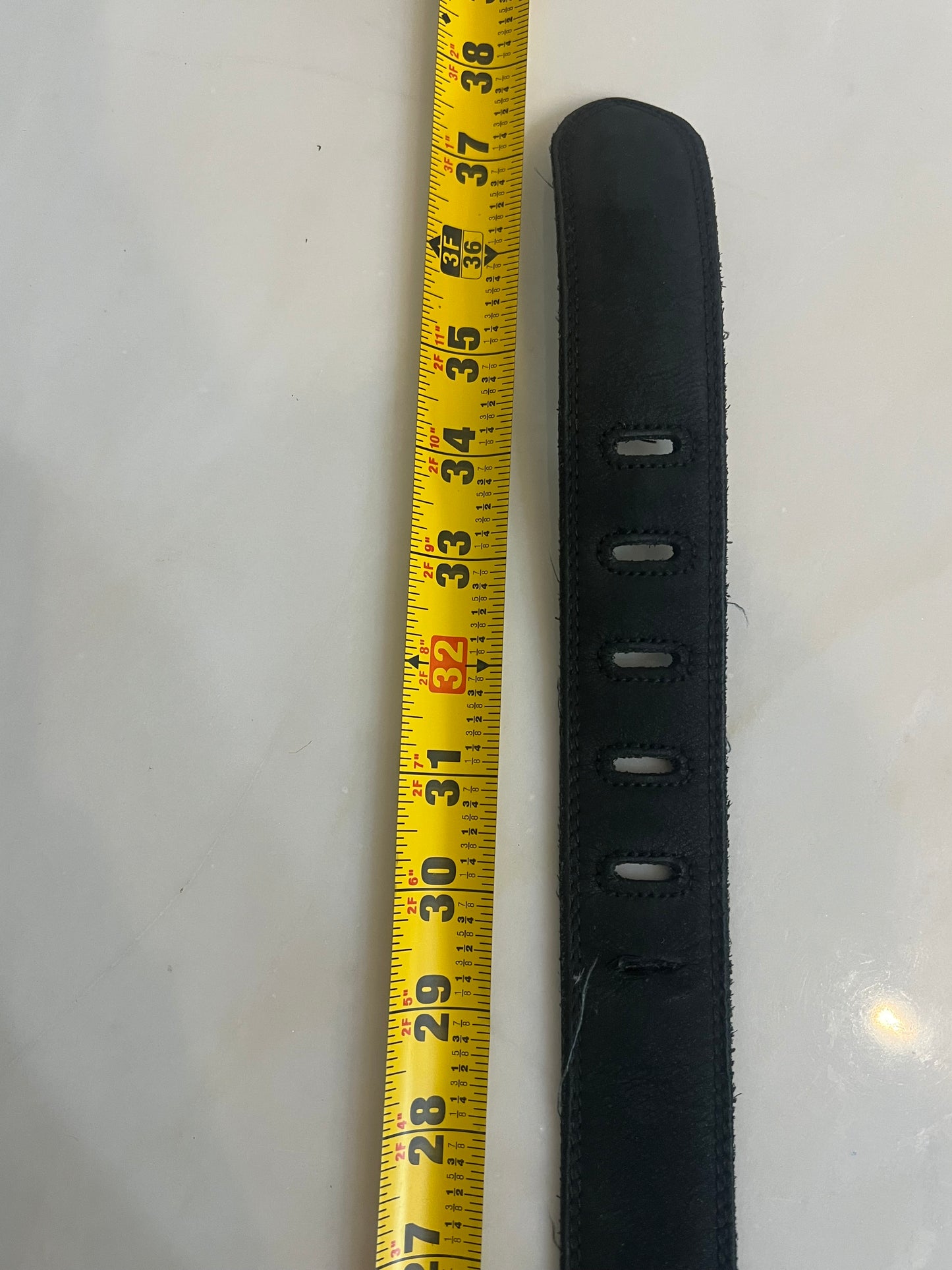 Chunky Hammered Buckle Leather Belt