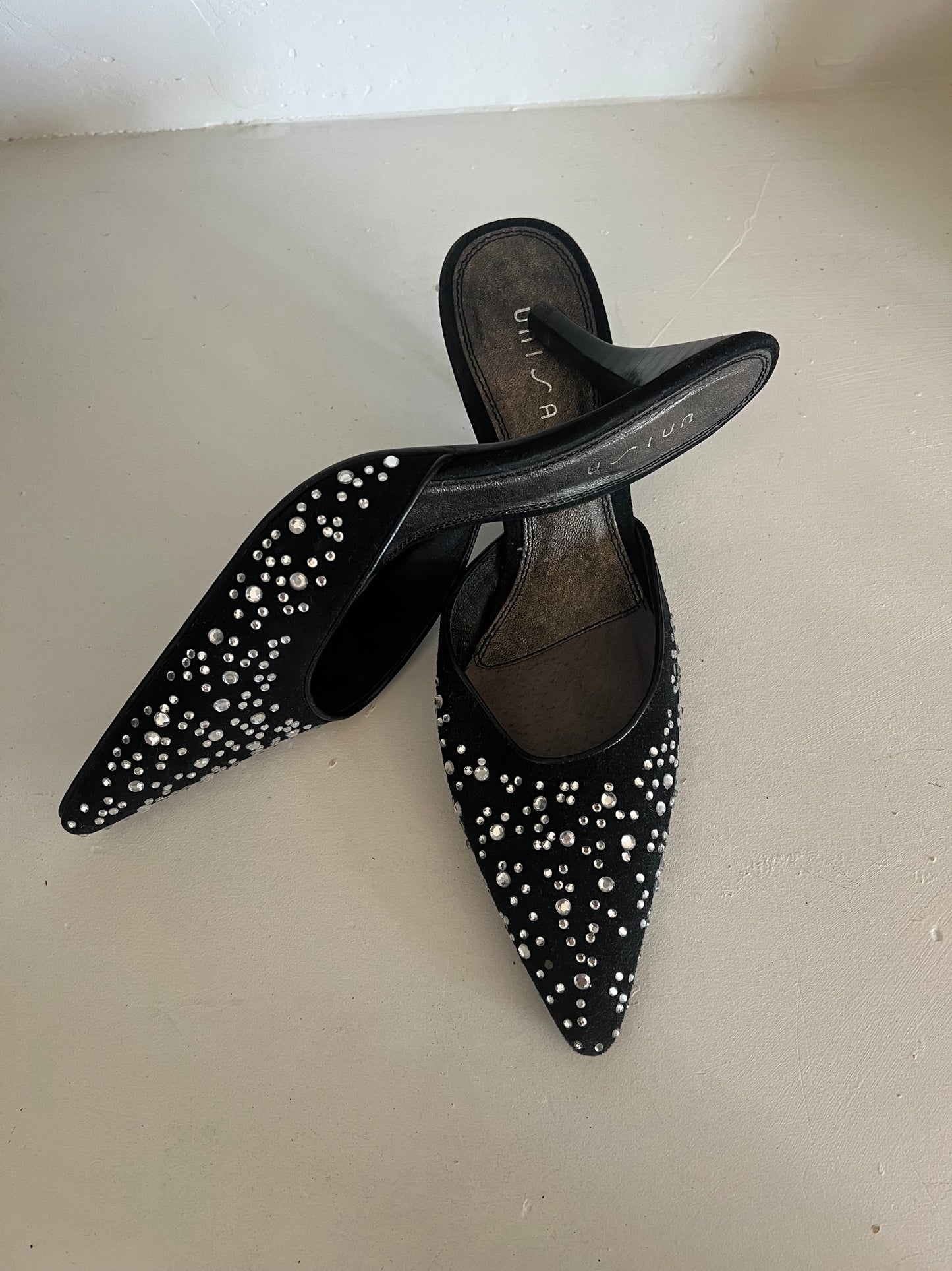 Unisa Rhinestone Heels 7.5