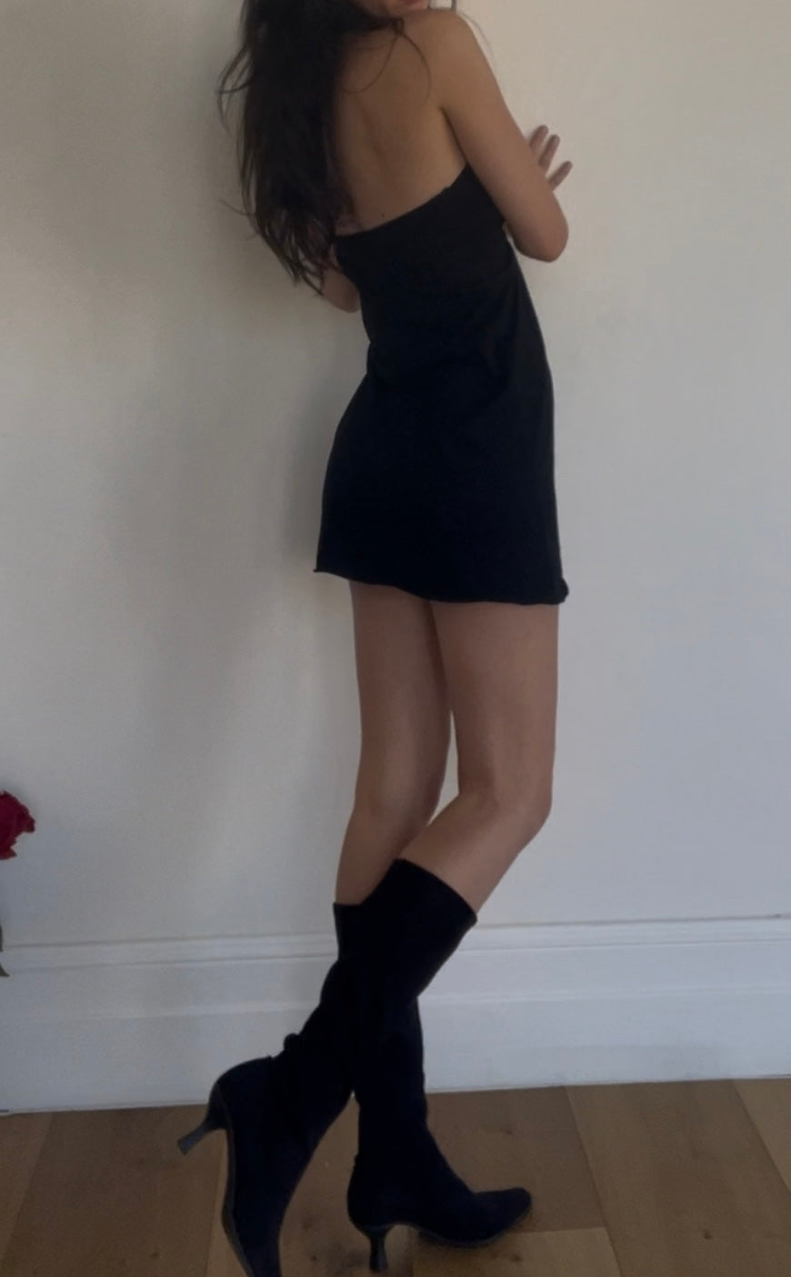 Halter Beads Mini Dress