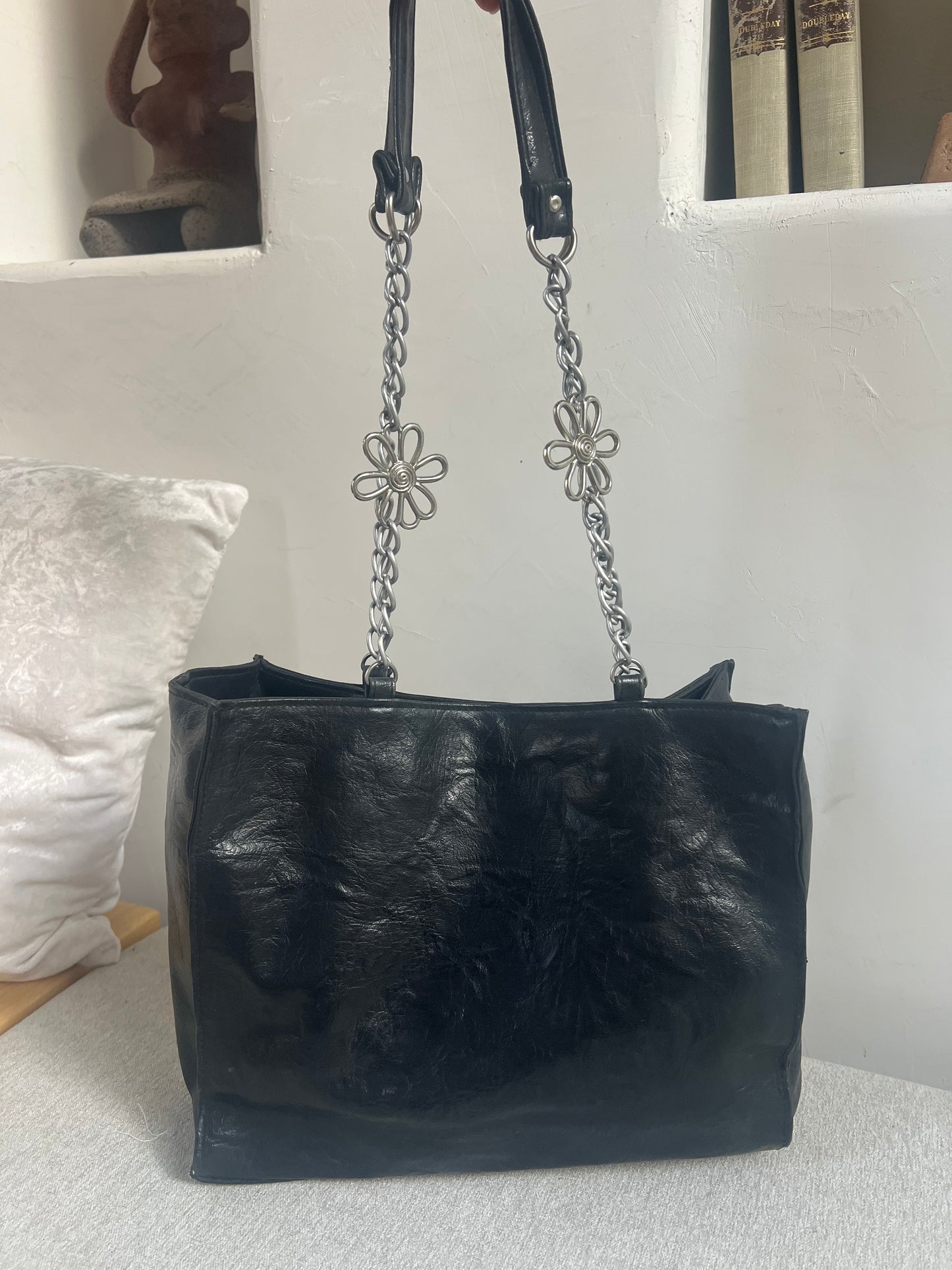 90s VER SADA Flower Chain Shoulder Bag