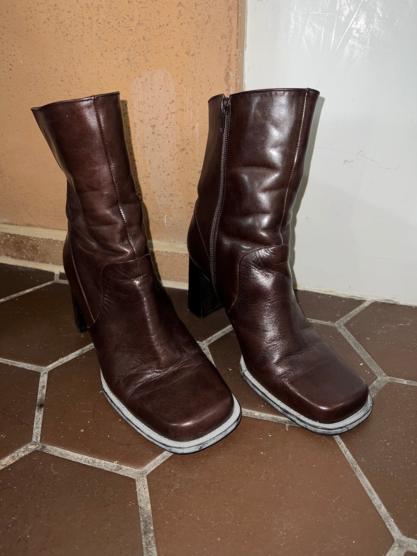 Chocolate Leather Enzo Boots