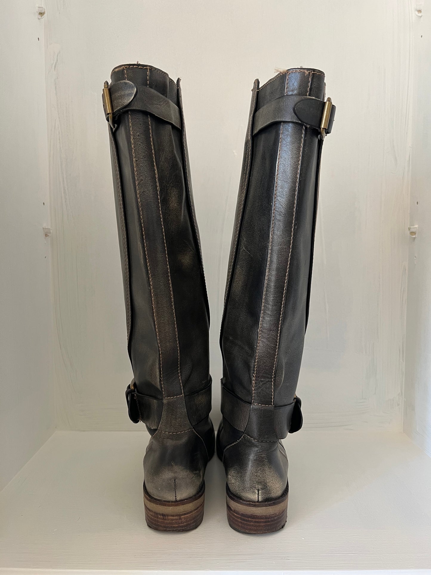 Lucky Brand Distressed Knee Boots