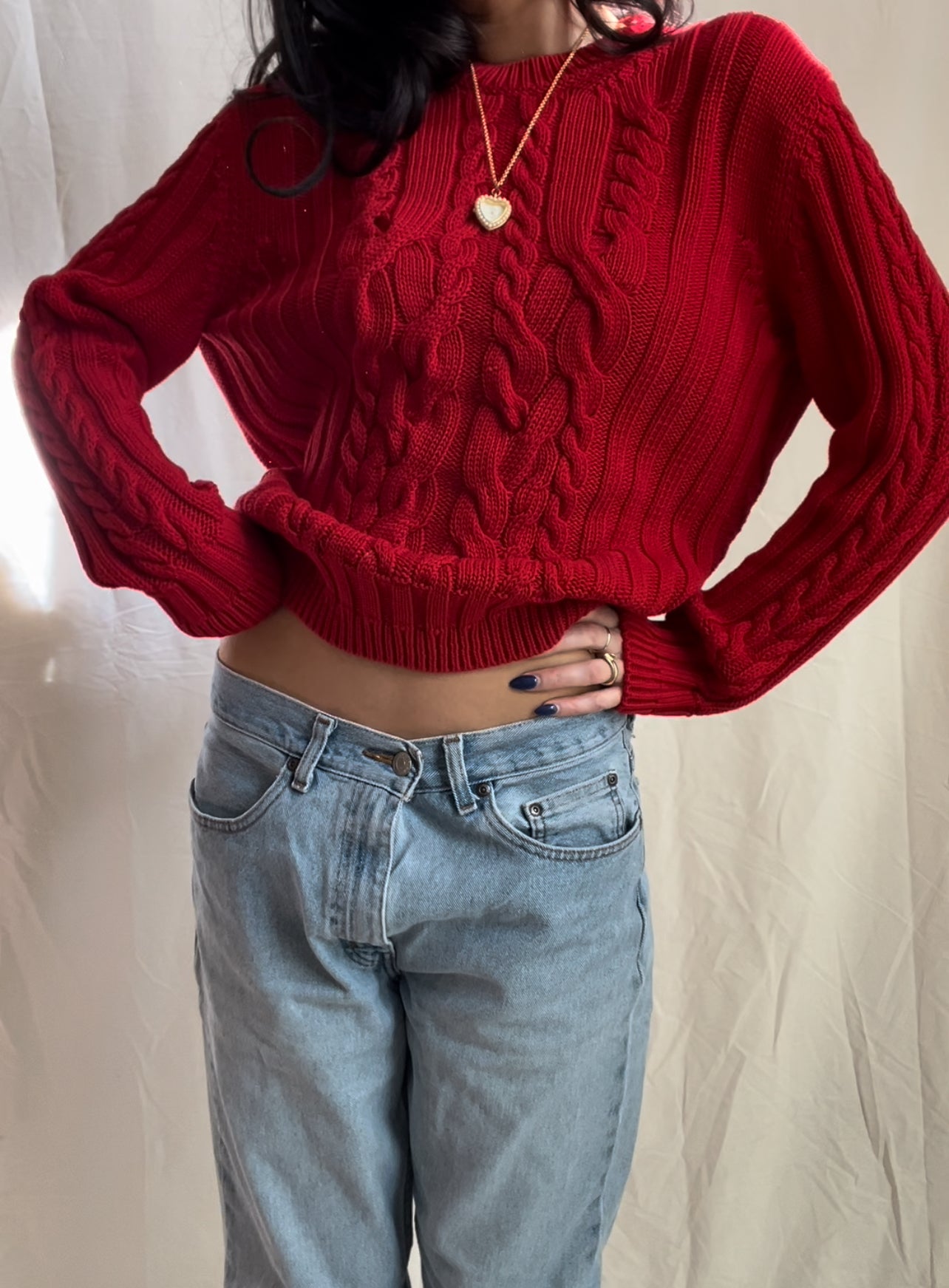 Cherry Knit Sweater