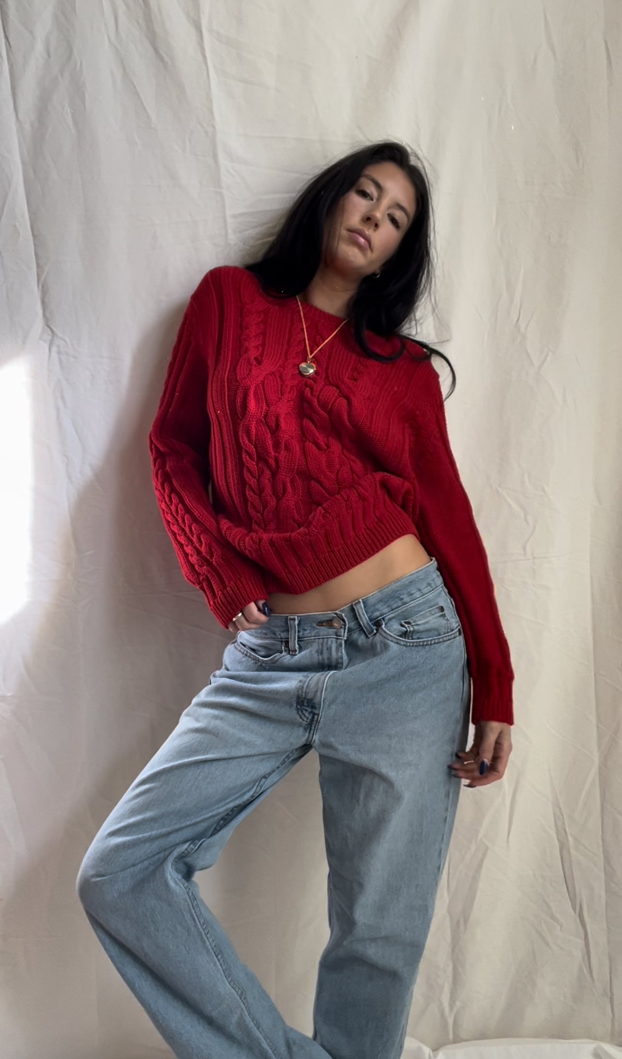 Cherry Knit Sweater