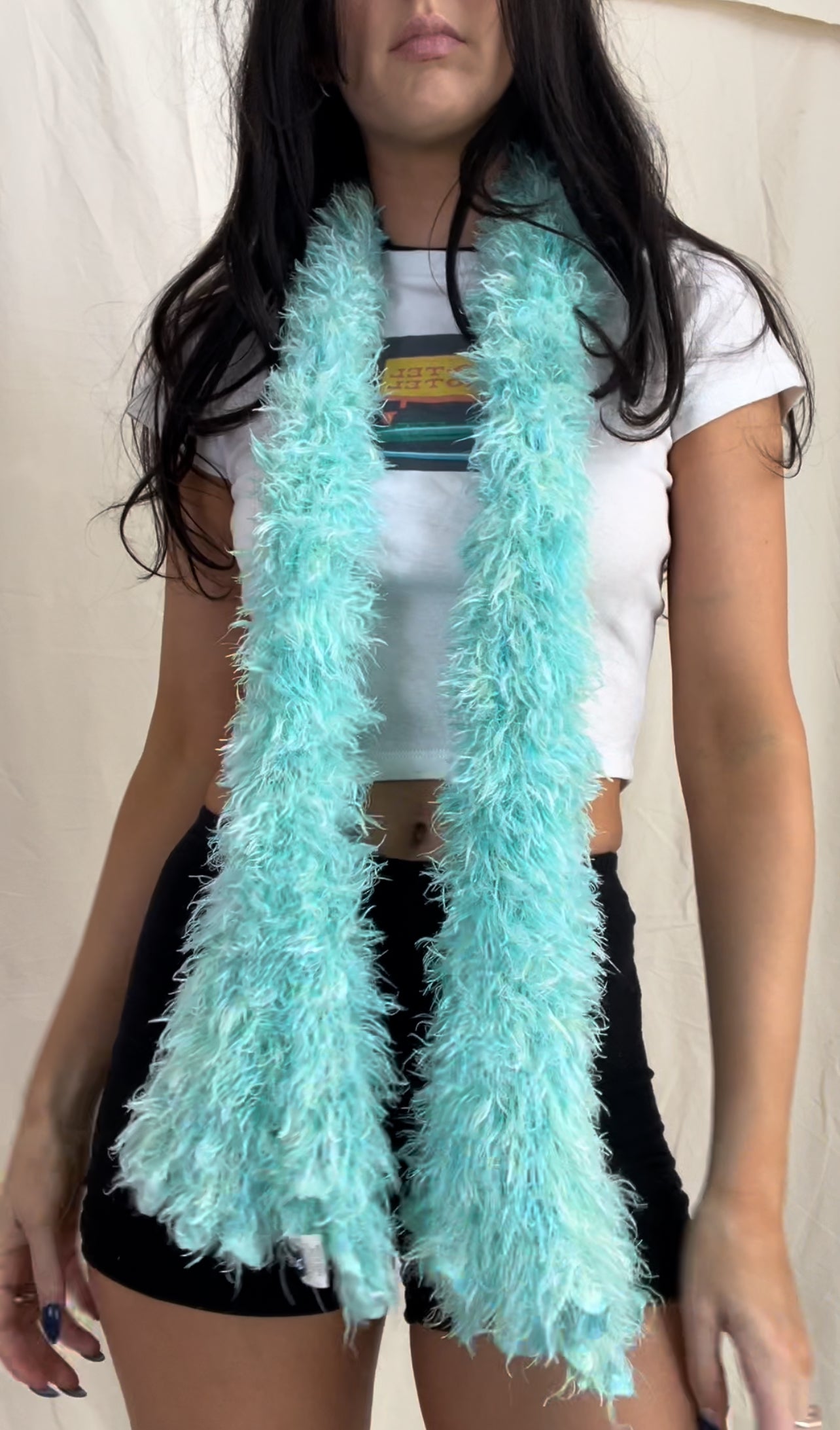 Y2k Limited Too Fuzzy Scarf