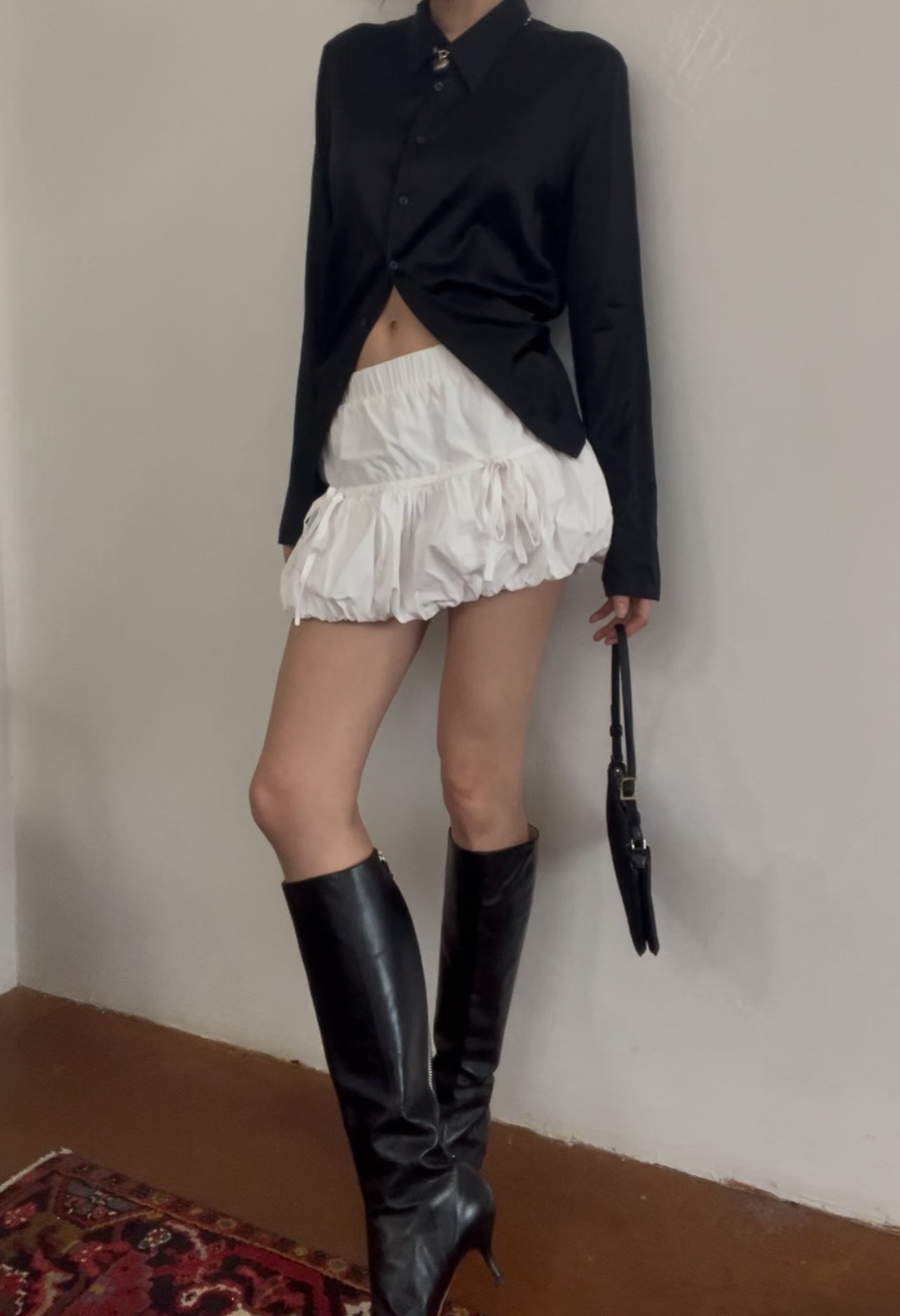 Saints Mini Bubble Skirt