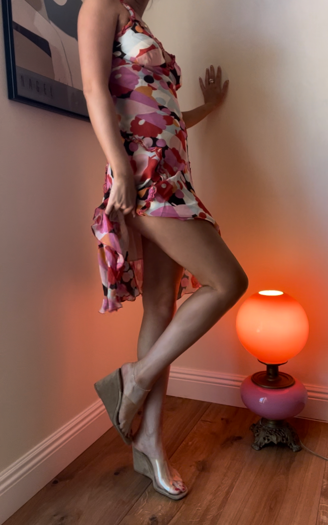 Vtg BCBG Color Pop Dress