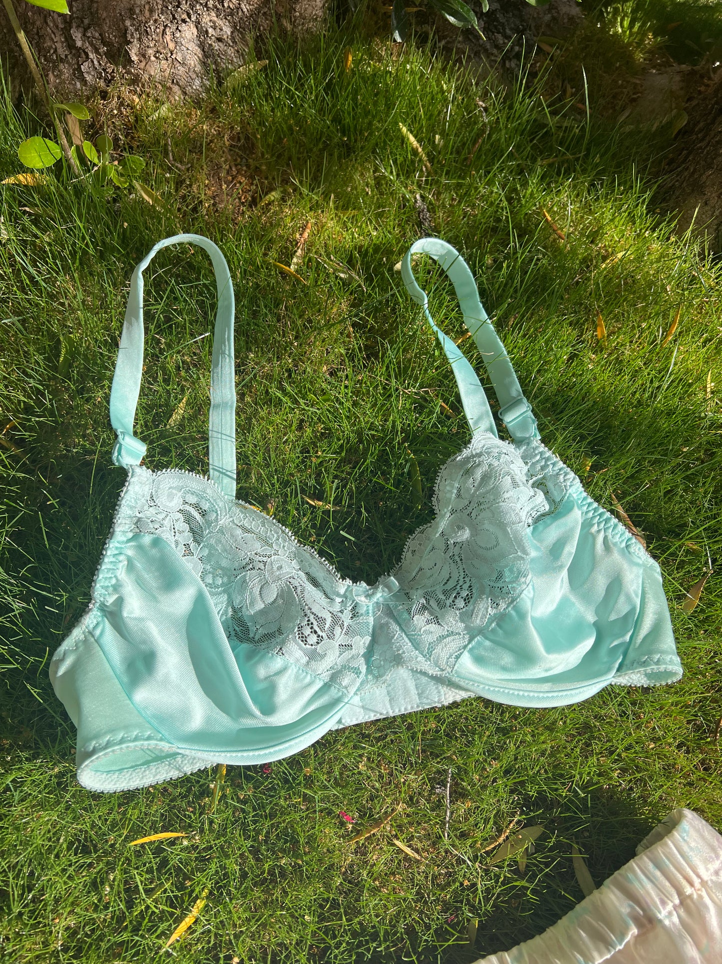 80’s Satin & Lace Set