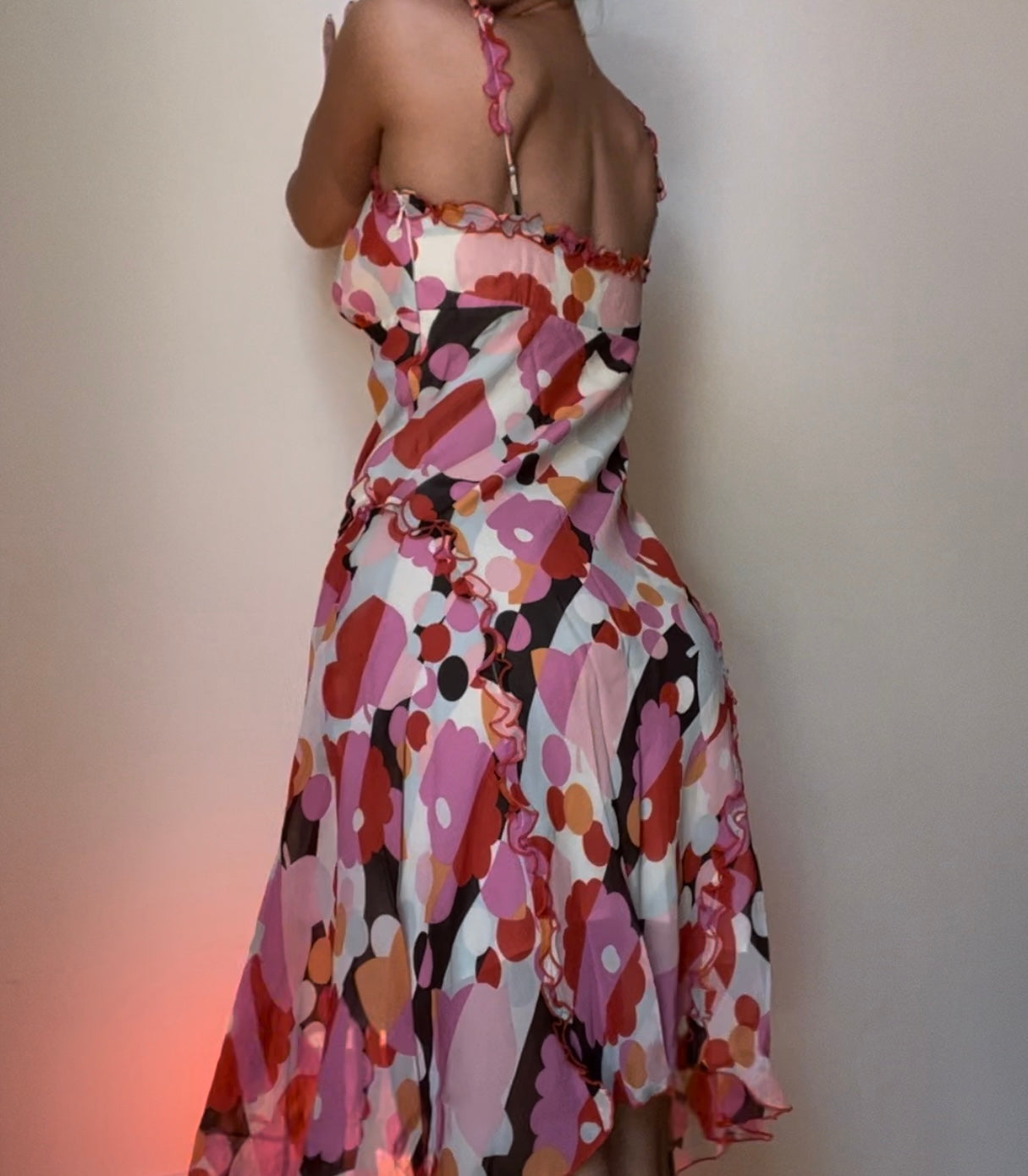 Vtg BCBG Color Pop Dress