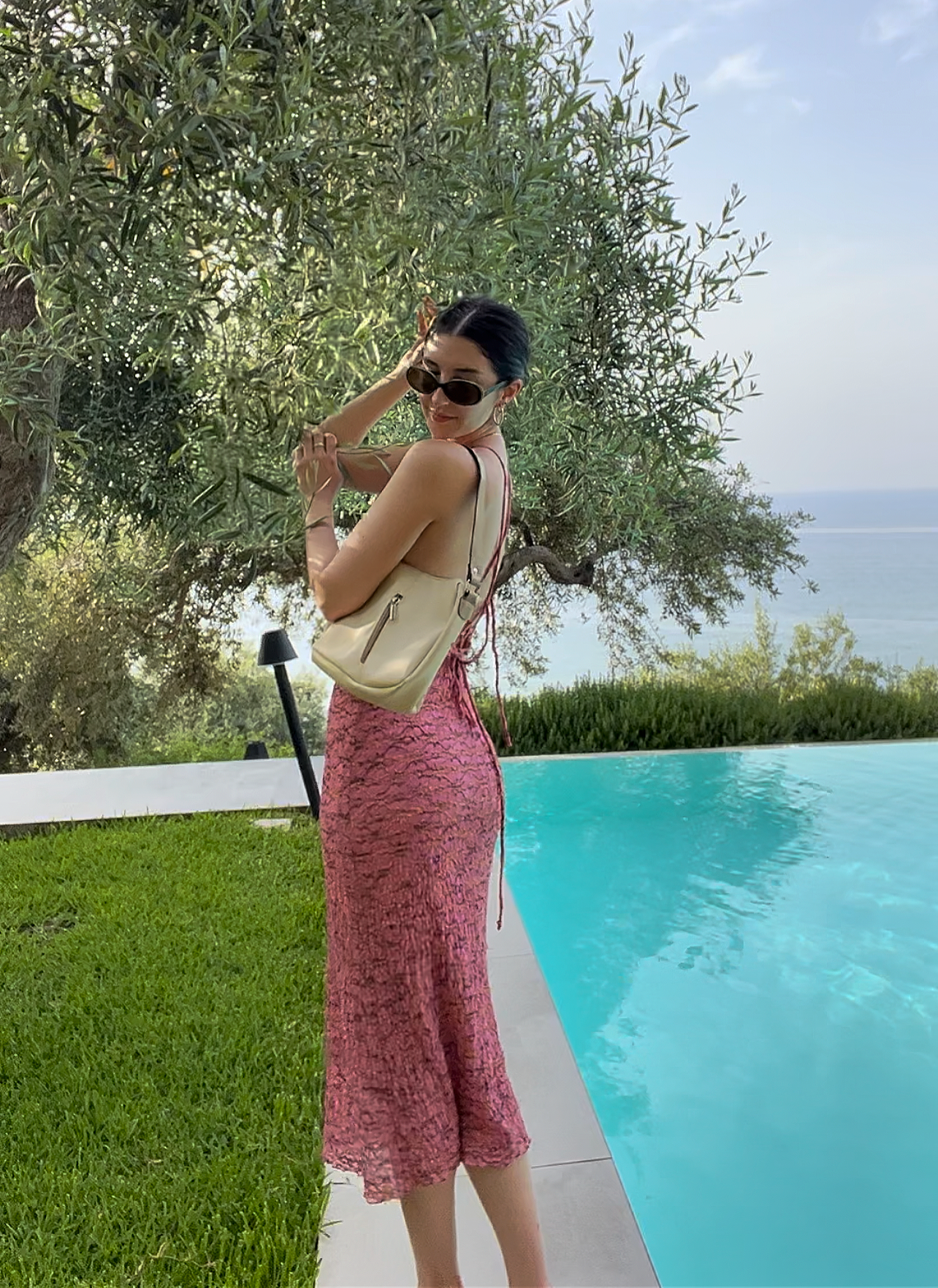 Vtg Frederick’s Pink Midi Dress