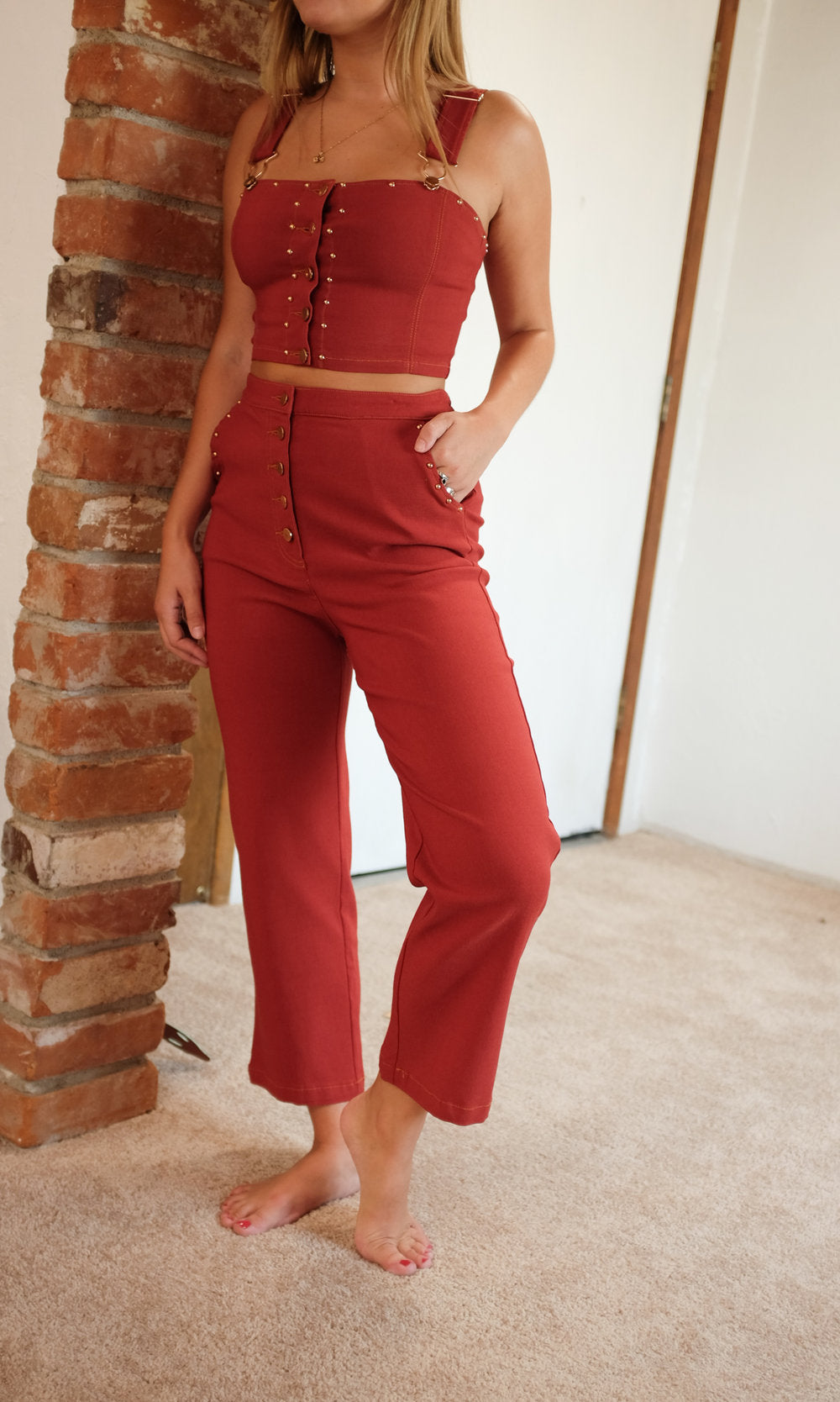 Strawberry Pants Set