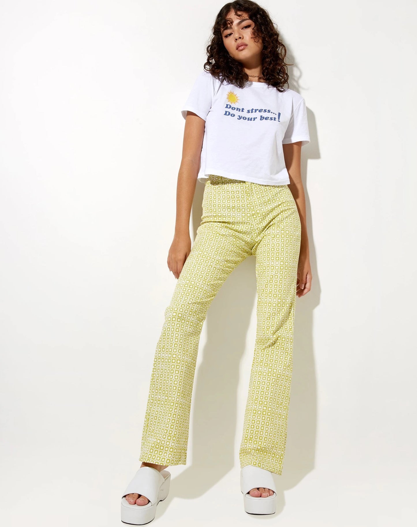 Zoven Flare Trousers by Motel Rocks