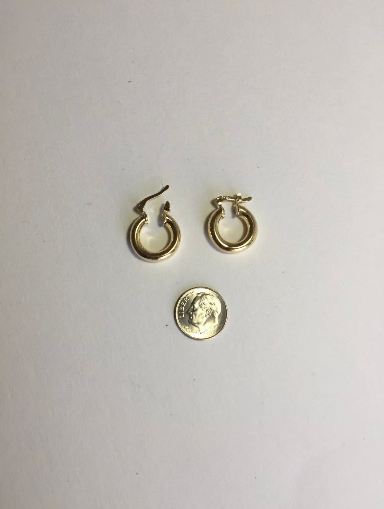 Chubby Gold Plated Mini Hoops