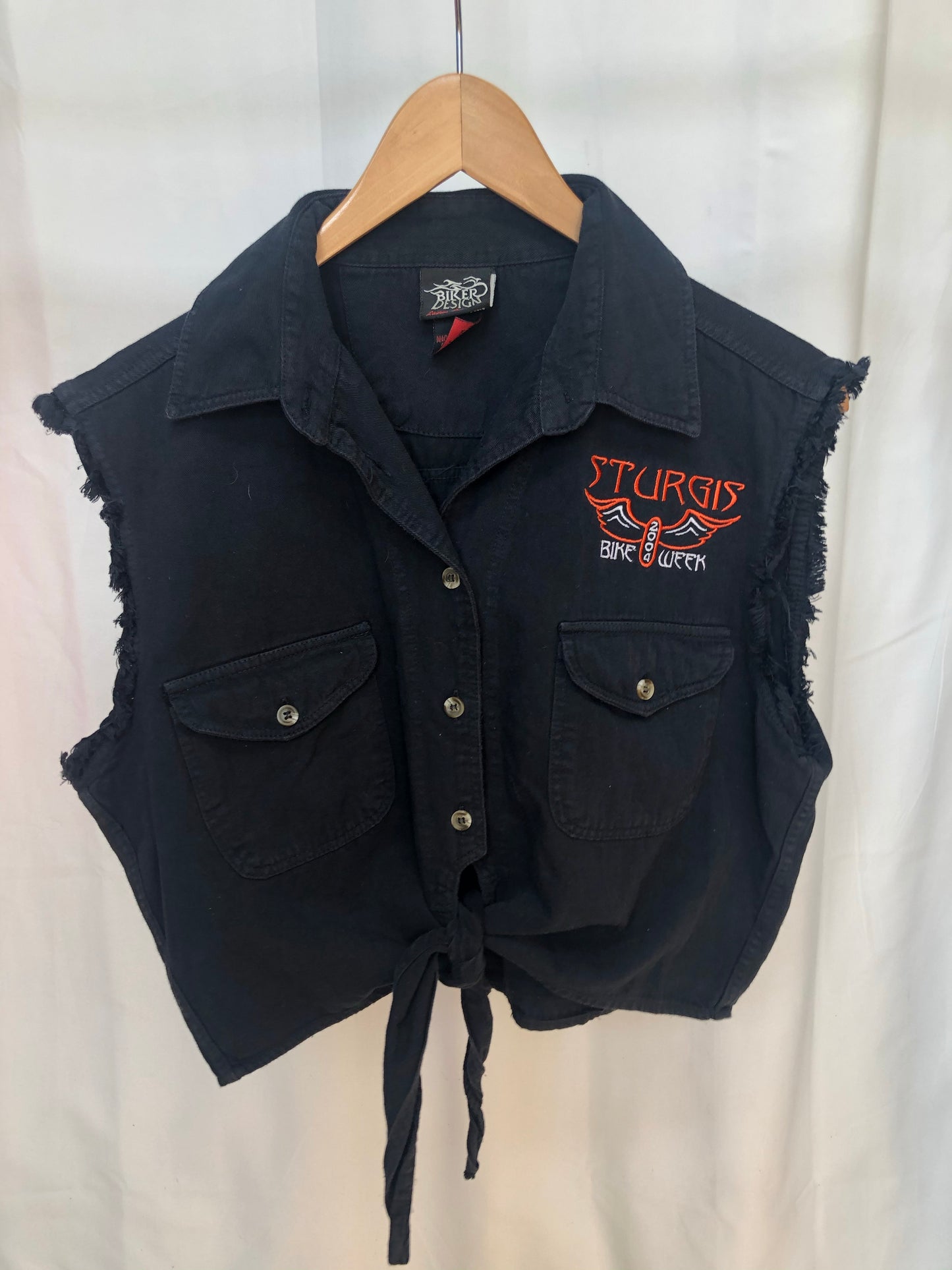 Black Bike Week Tie Top