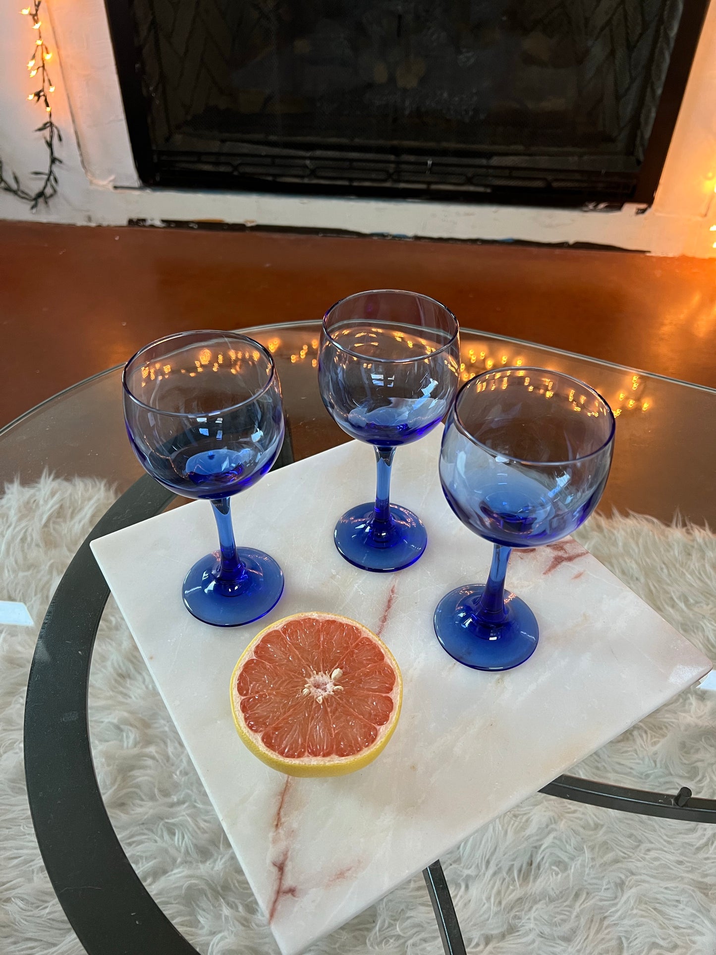 Blueberry Wine Glasses Set