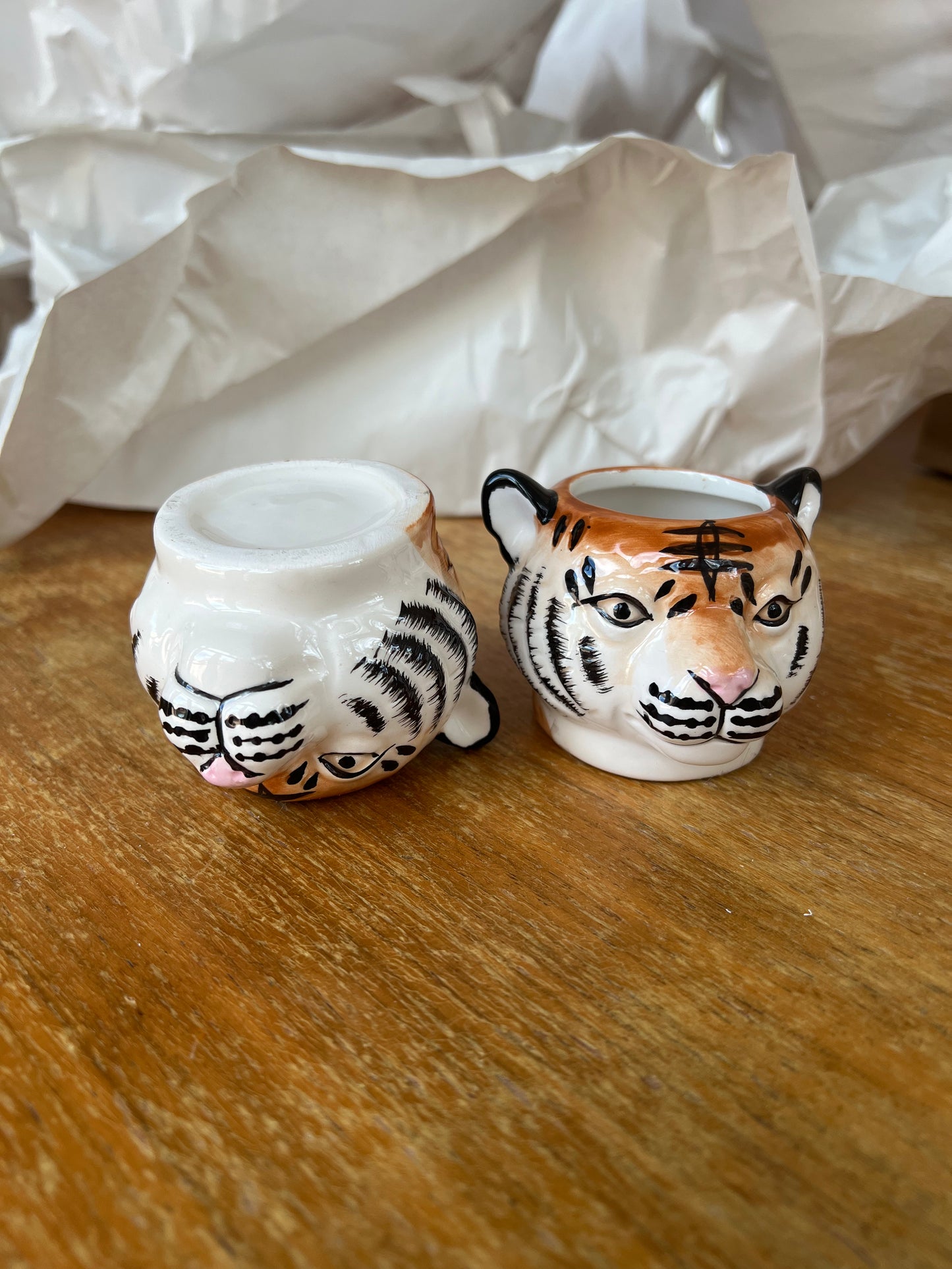 Ceramic Tiger Head Set