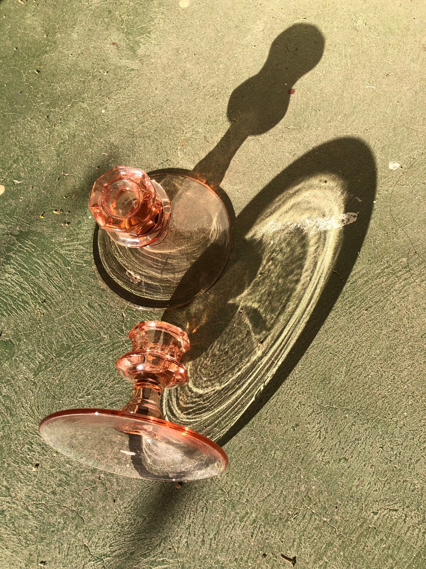 Candy Glass Candleholders