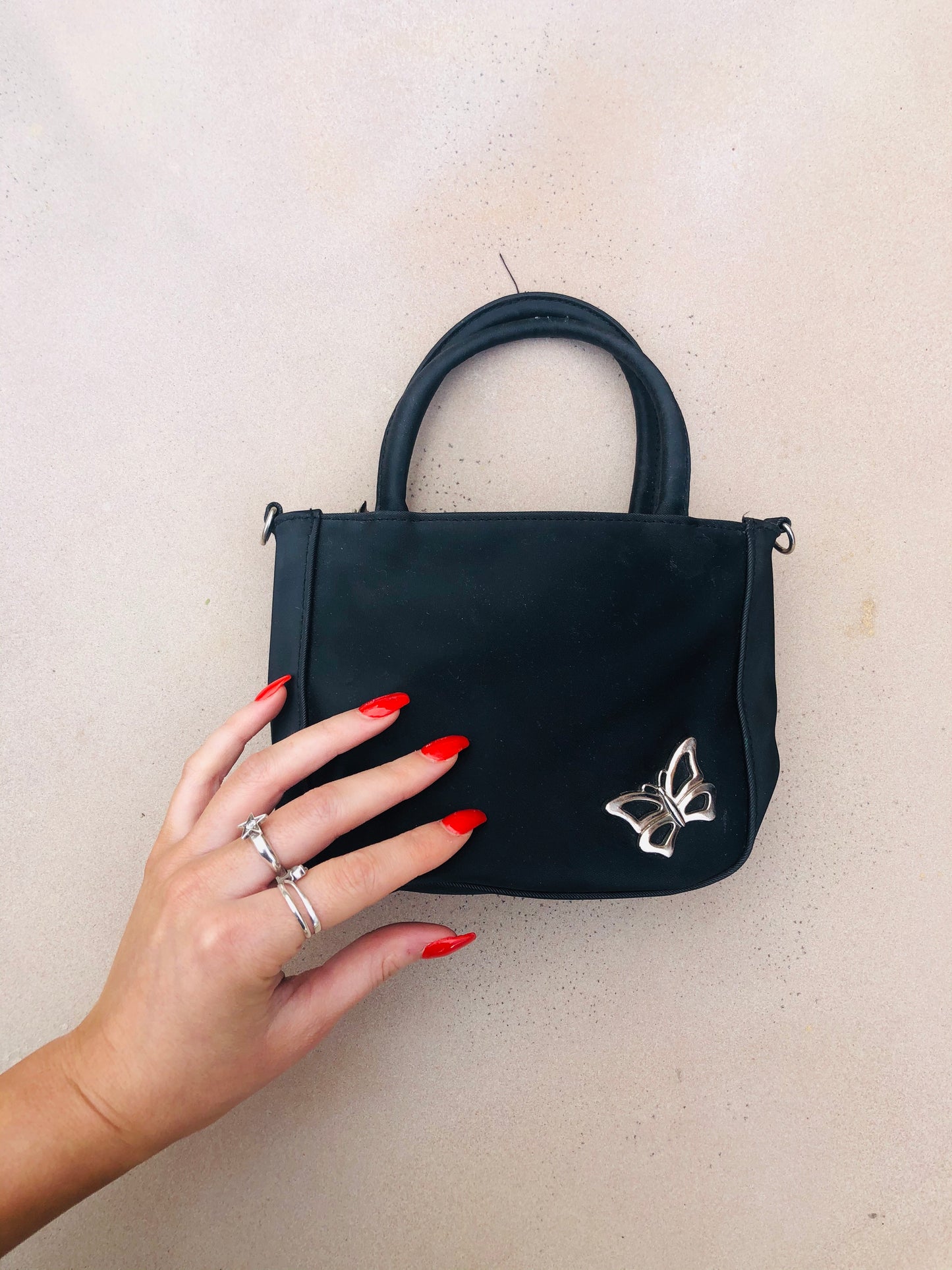 Lil’ black butterfly purse