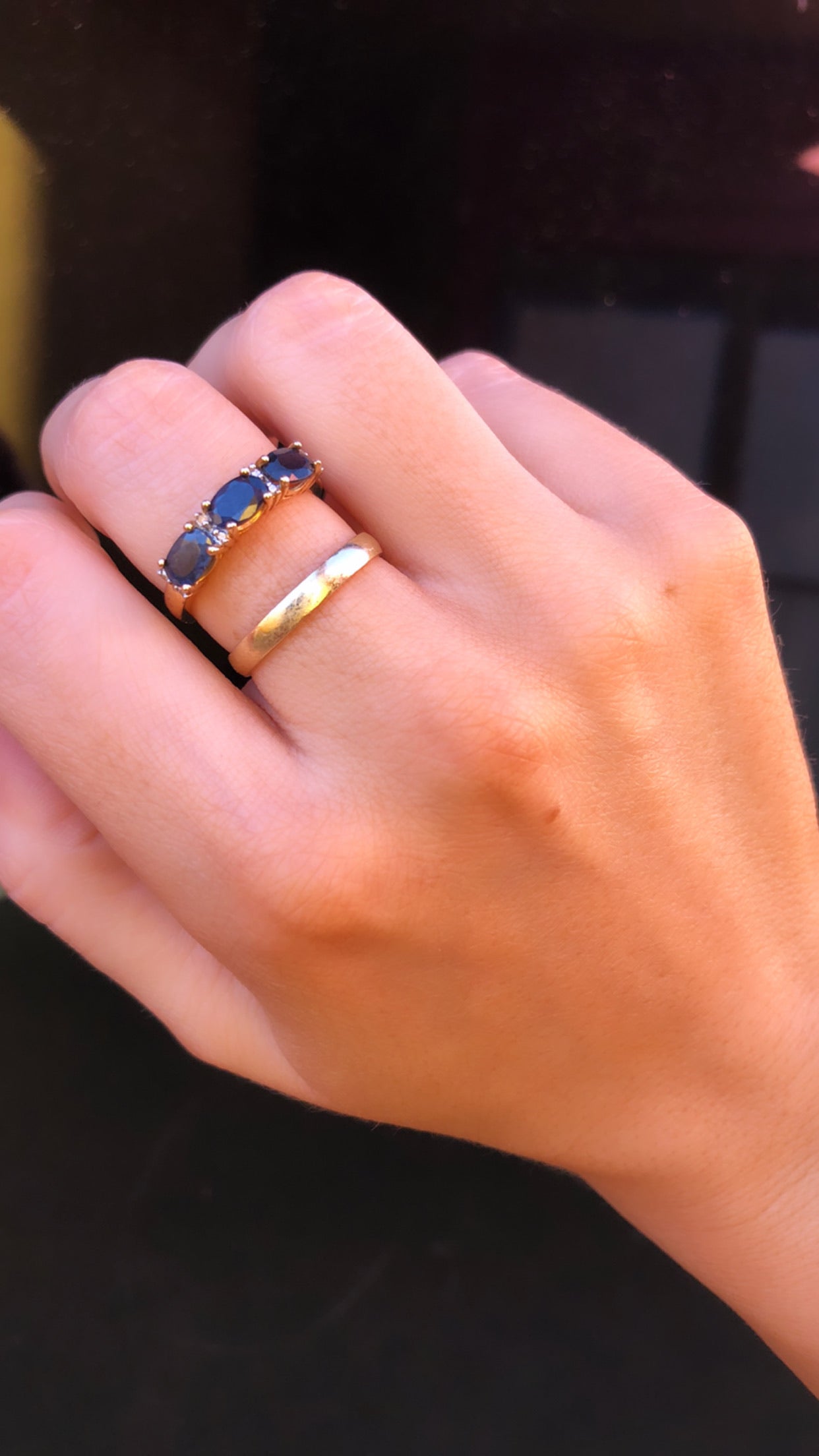 Gold Filled Saphire Ring