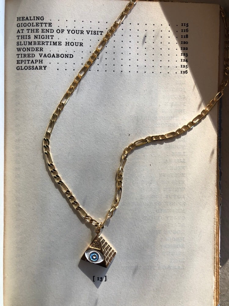 π Gold Fill Pyramid Necklace