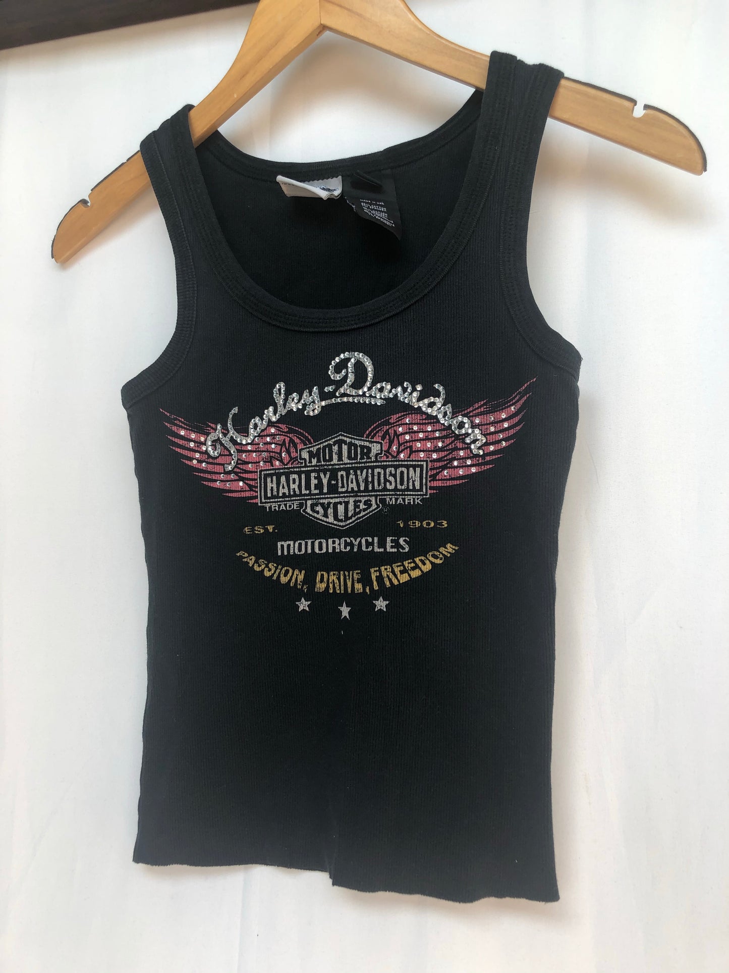 Bling Wings Harley Crop