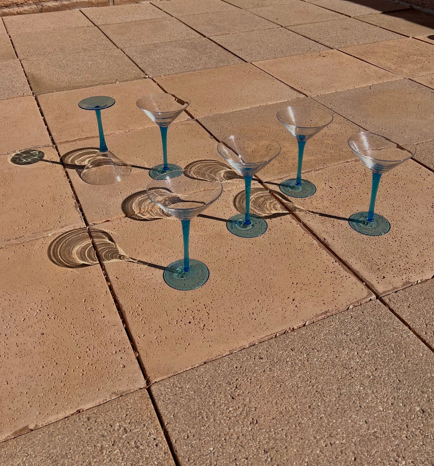 Bombay Blue Stem Martini Set