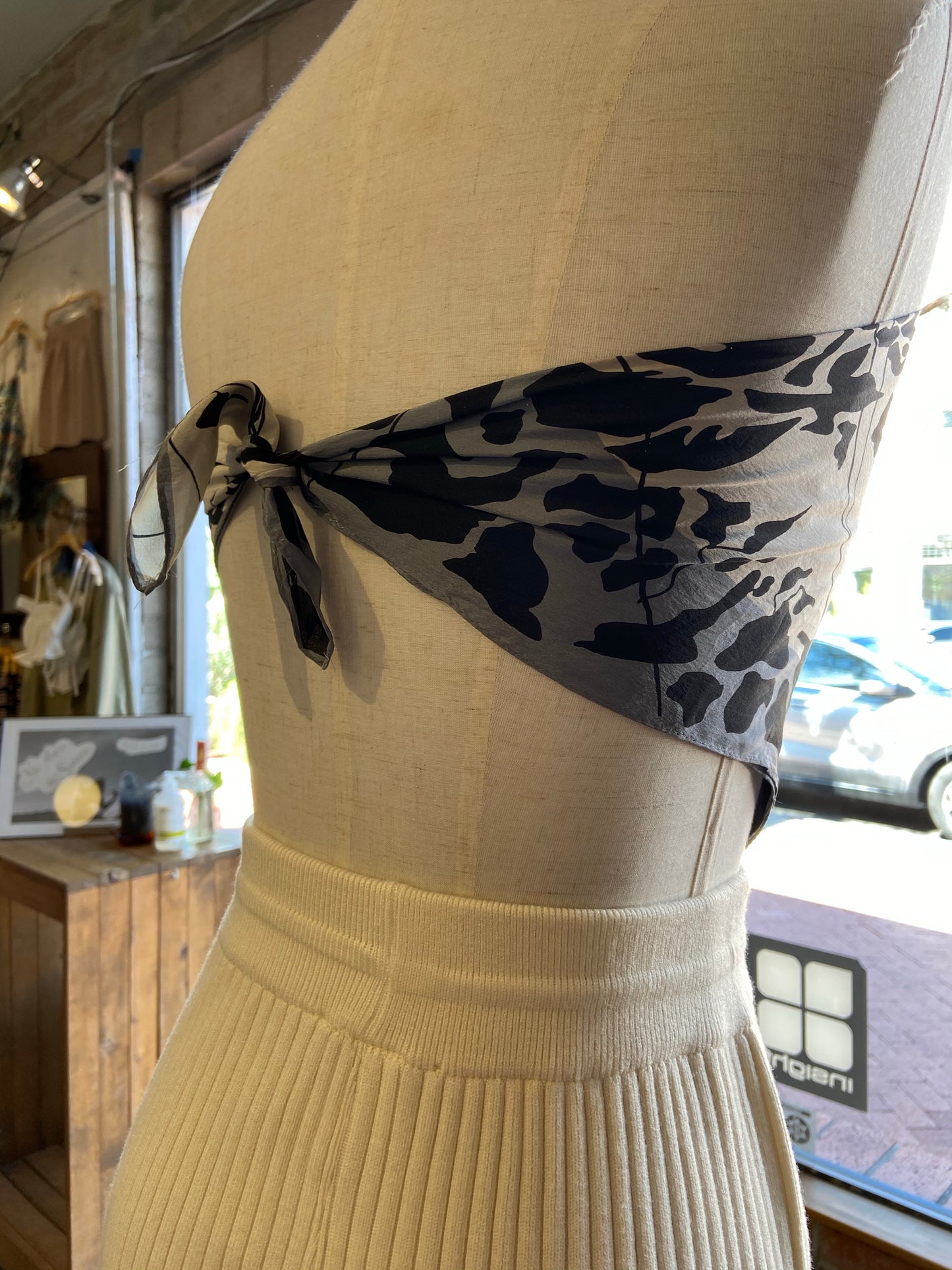 Cheetah Cheetah Silk Scarf Top