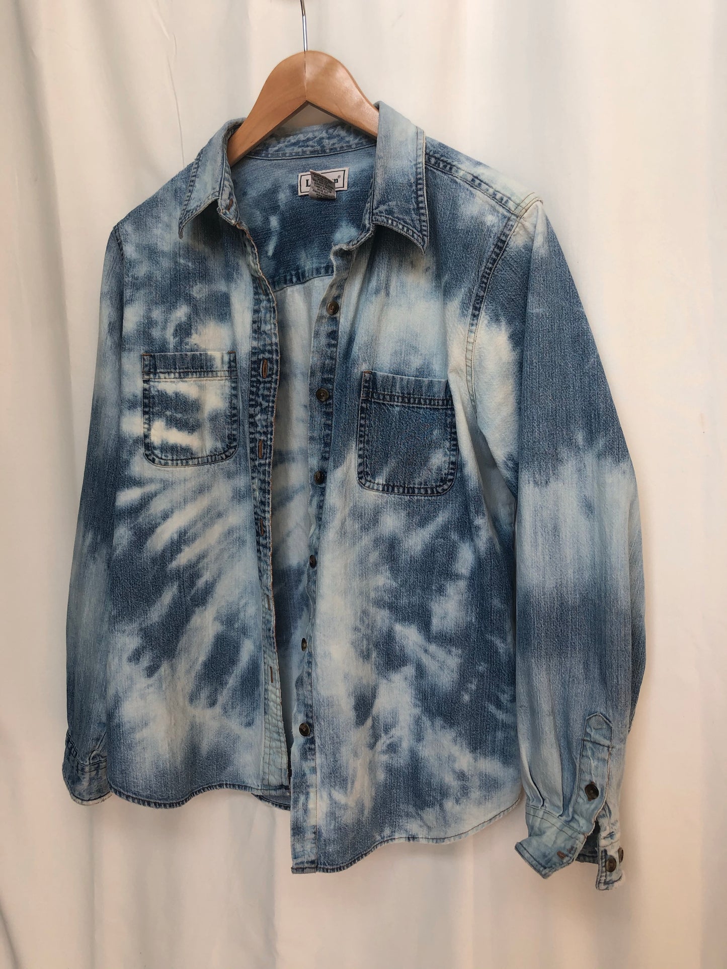 Bleach Dye Denim Top