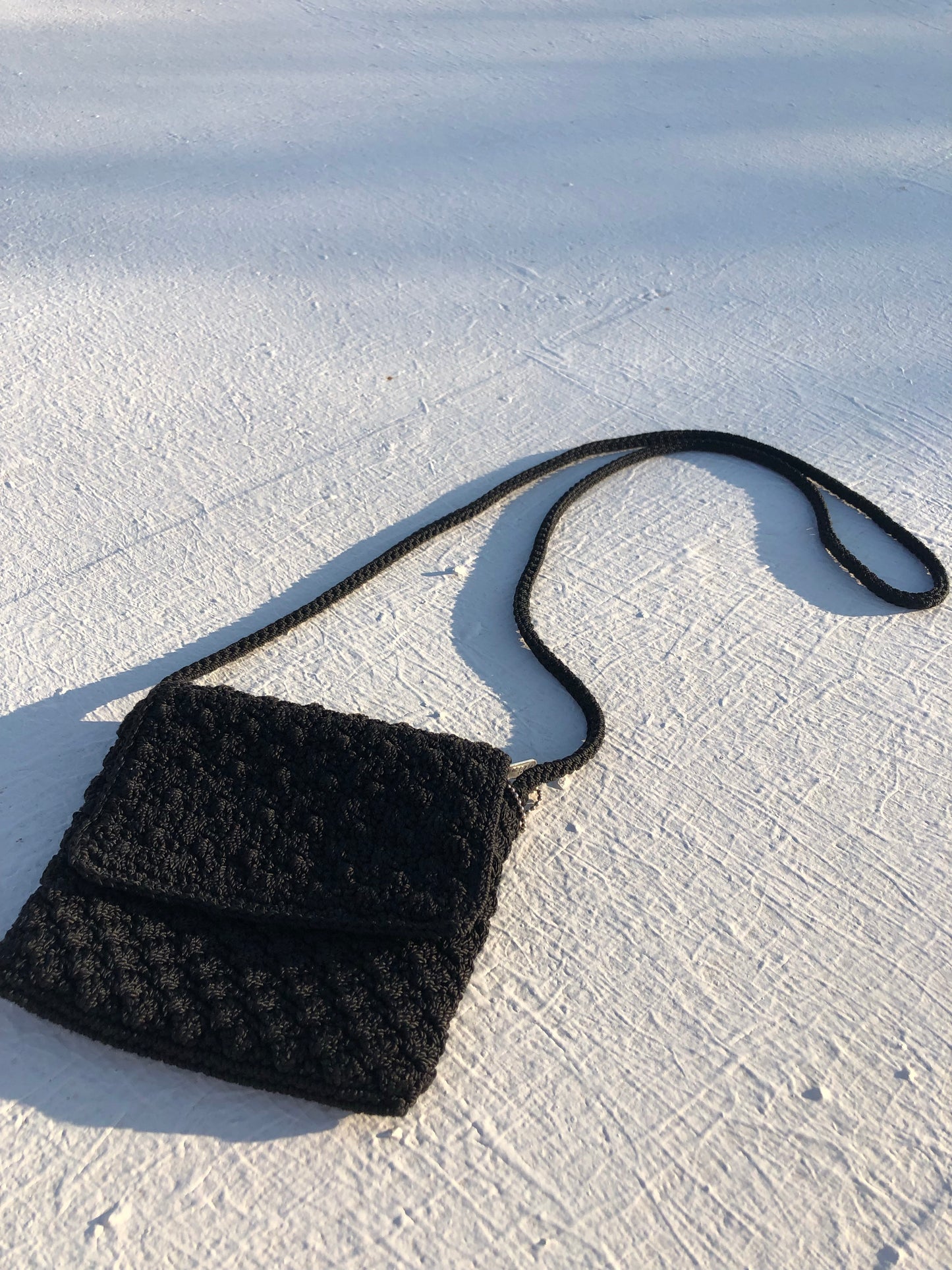 Y2K Crochet Purse | Black