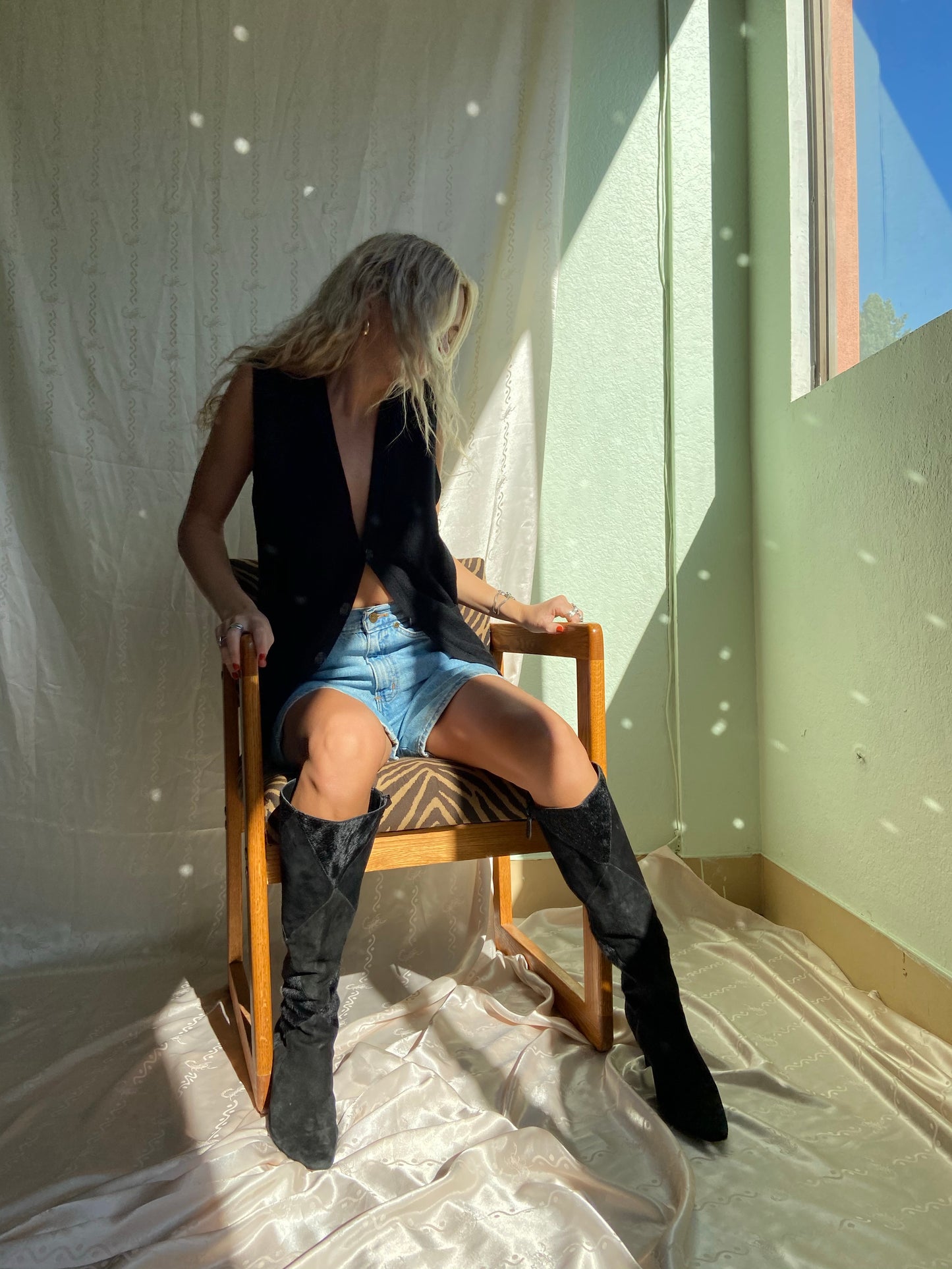 Checkered Past Suede Boots 8